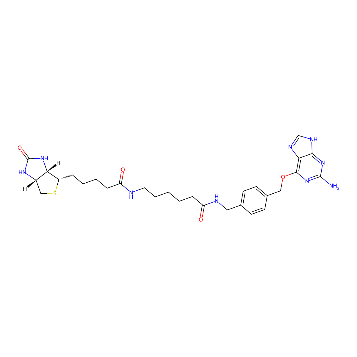 Biotin-SNAP molecular structure, CAS 471918-16-8