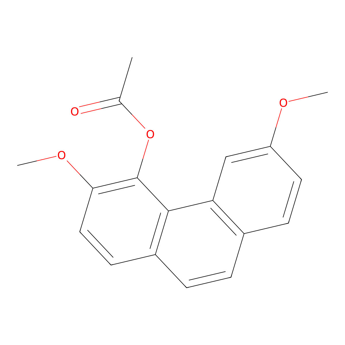 3,6-Dimethoxyphenanthren-4-yl acetate molecular structure, CAS 47192-97-2