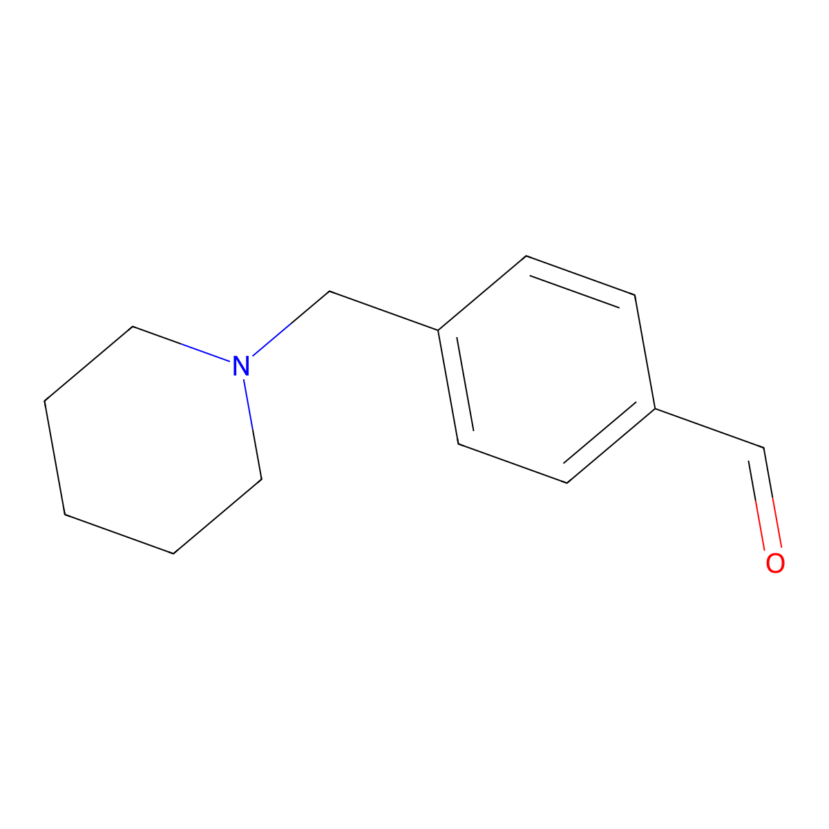 4-(Piperidin-1-ylmethyl)benzaldehyde molecular structure, CAS 471929-86-9