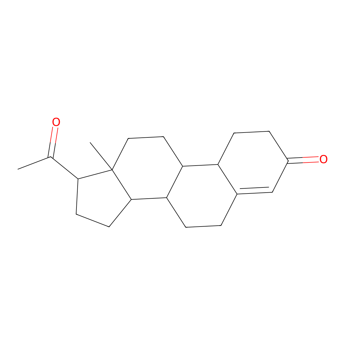 19-Norprogesterone molecular structure, CAS 472-54-8