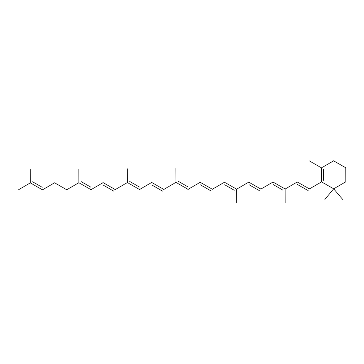 gamma-Carotene molecular structure, CAS 472-93-5