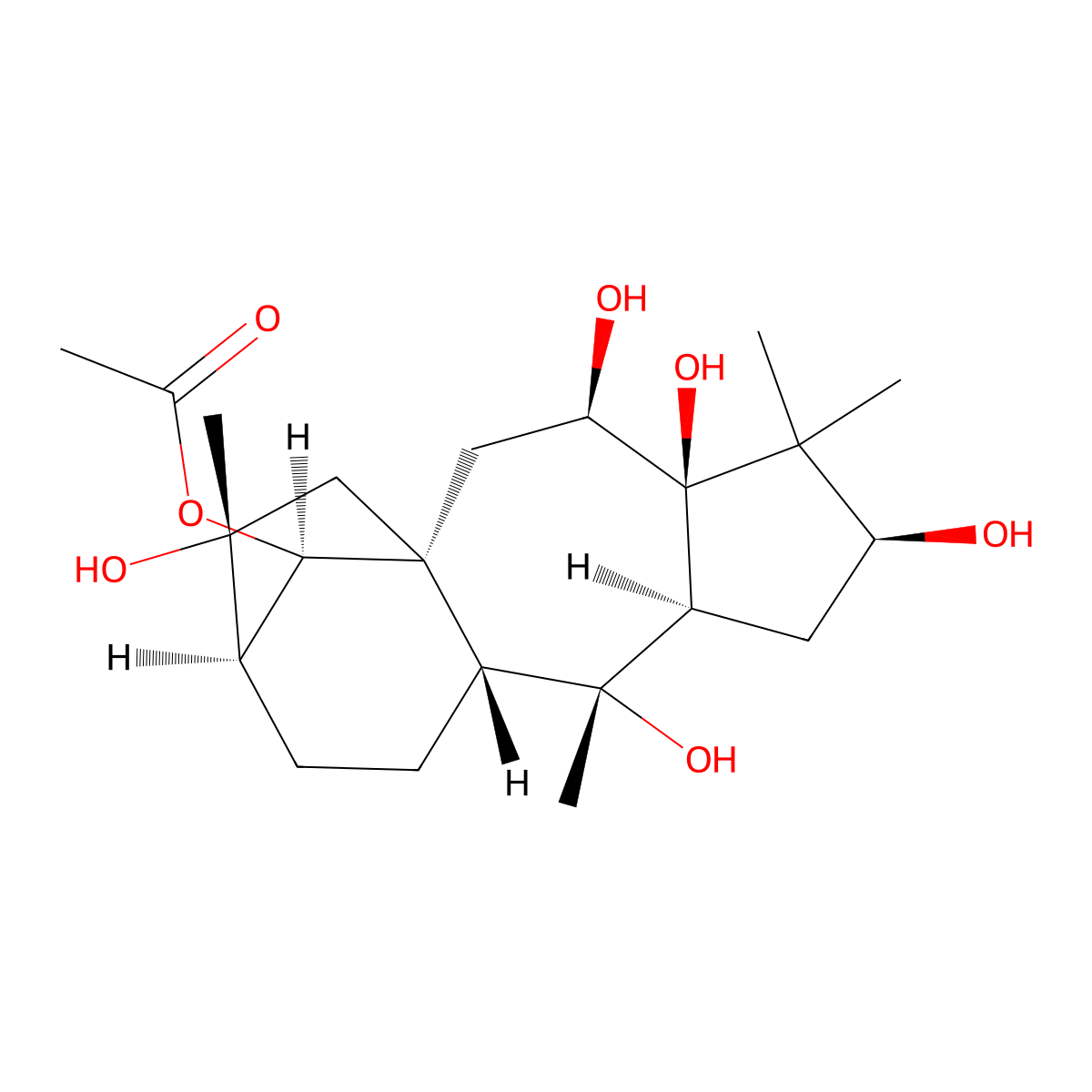 Grayanotoxin I molecular structure, CAS 4720-09-6