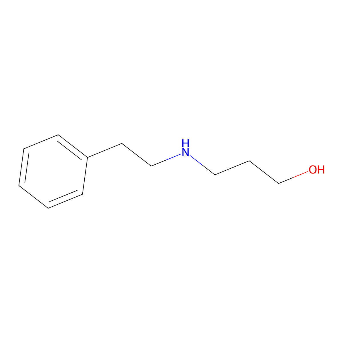 3-((2-Phenylethyl)amino)-1-propanol molecular structure, CAS 4720-30-3