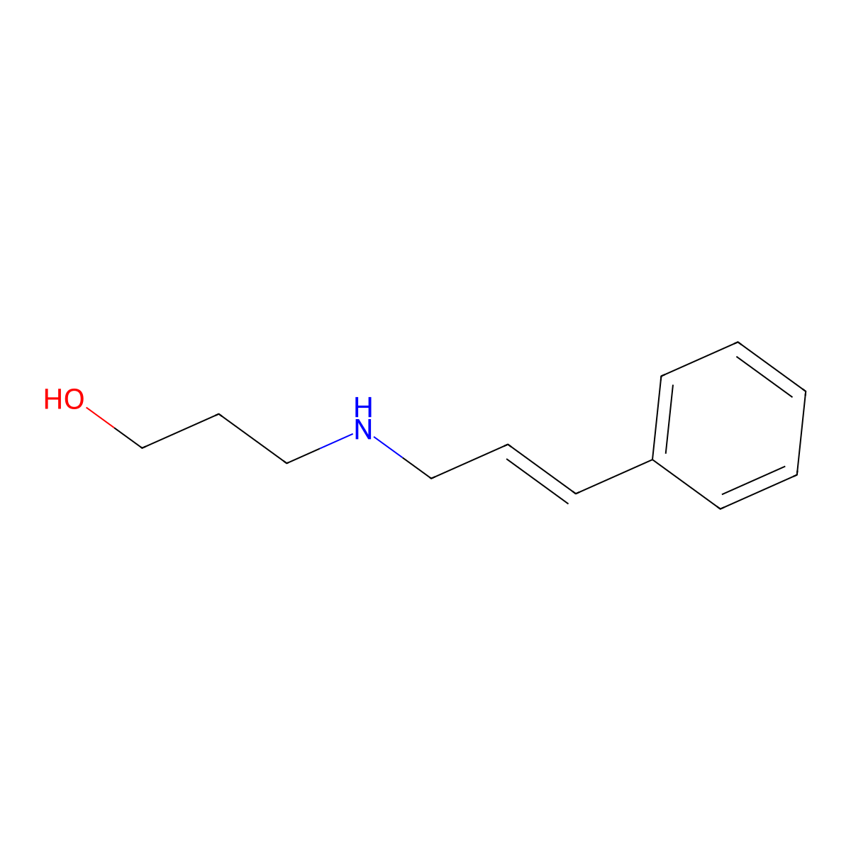 3-(Cinnamylamino)-1-propanol molecular structure, CAS 4720-35-8