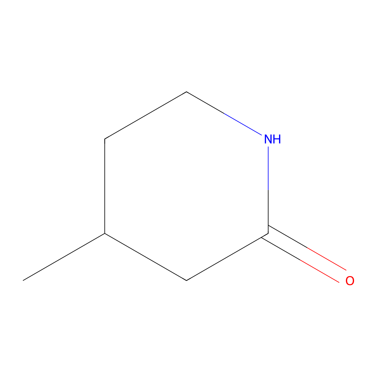 4-Methylpiperidin-2-one molecular structure, CAS 4720-64-3