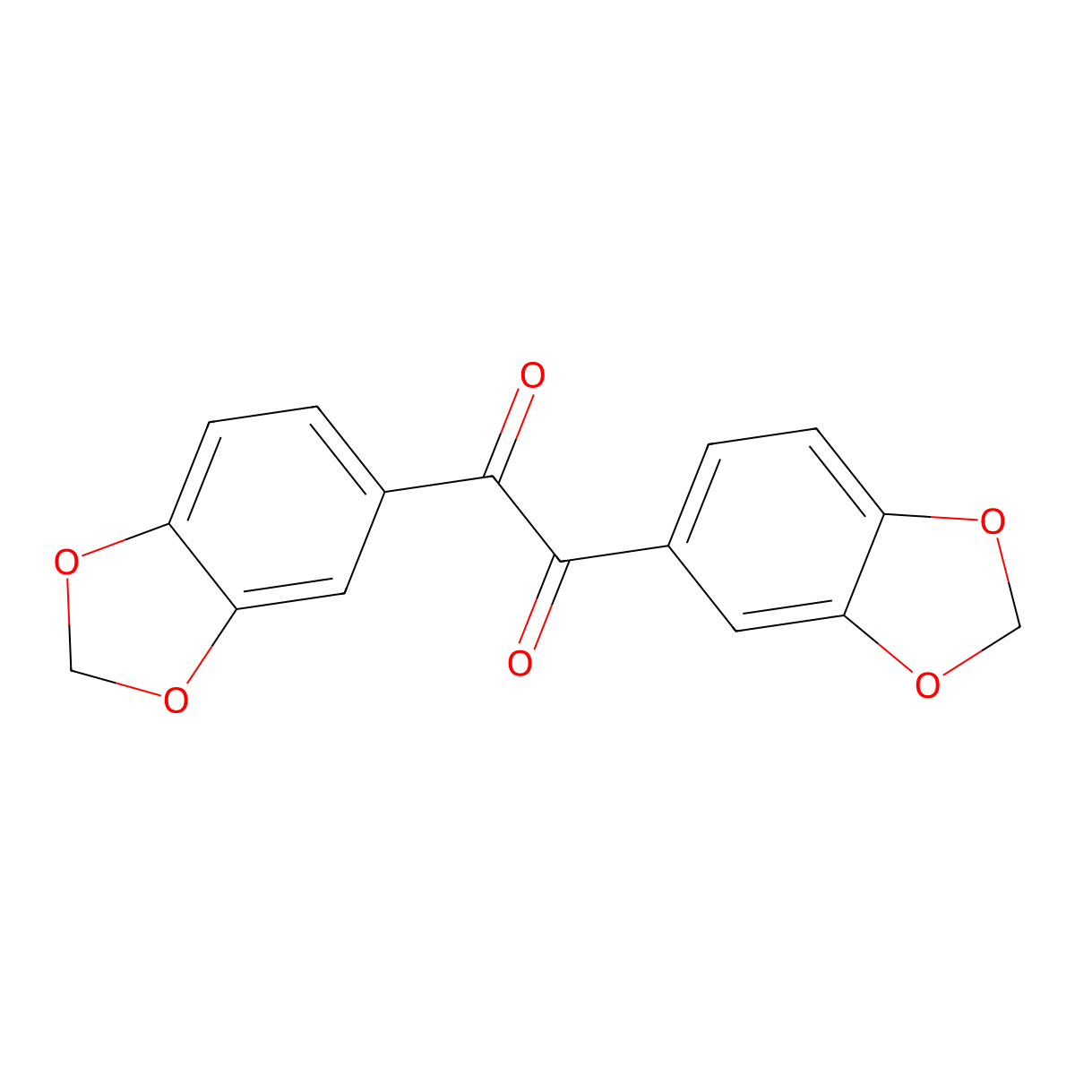 1,2-Bis(1,3-benzodioxol-5-yl)ethane-1,2-dione molecular structure, CAS 4720-66-5