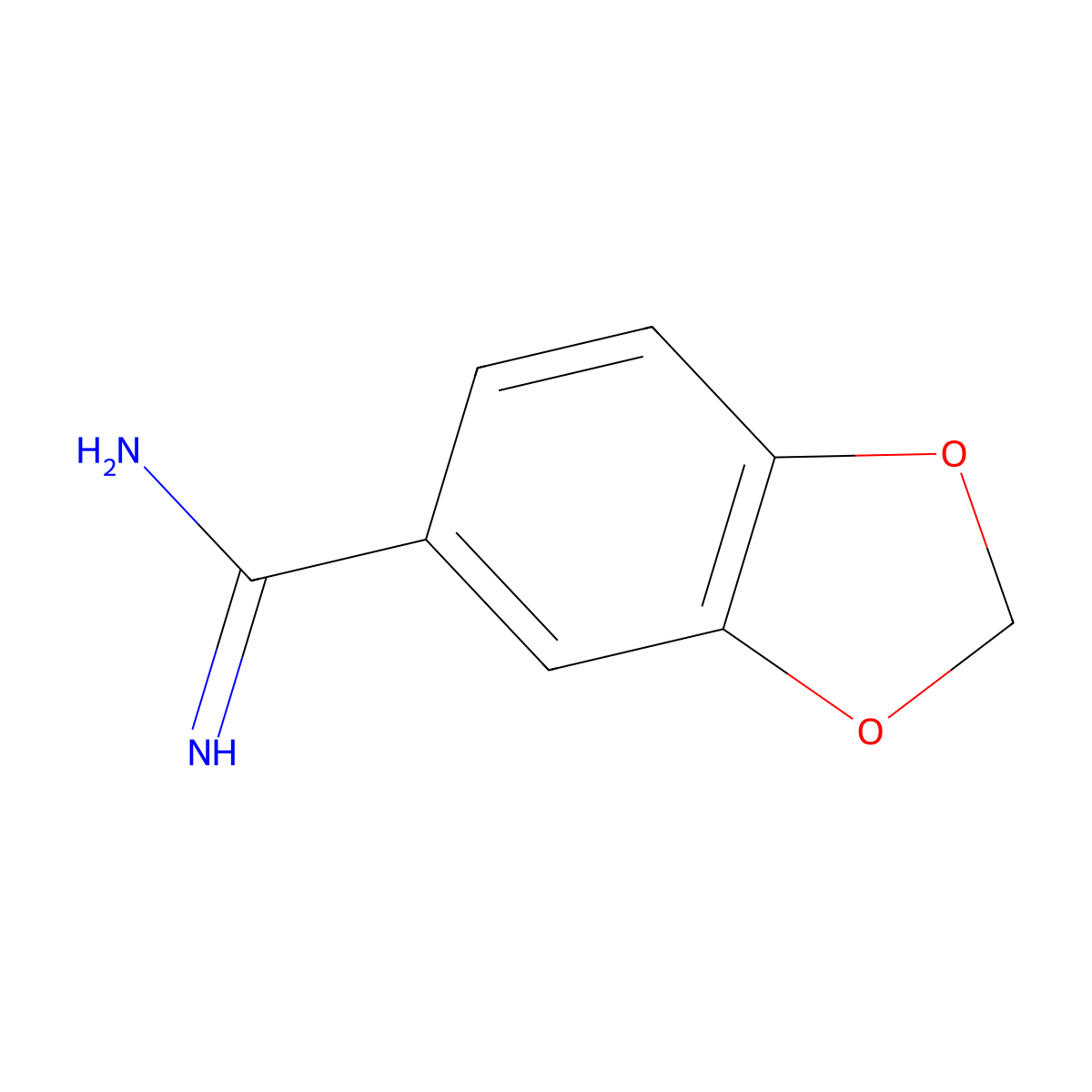 1,3-Benzodioxole-5-carboximidamide molecular structure, CAS 4720-71-2