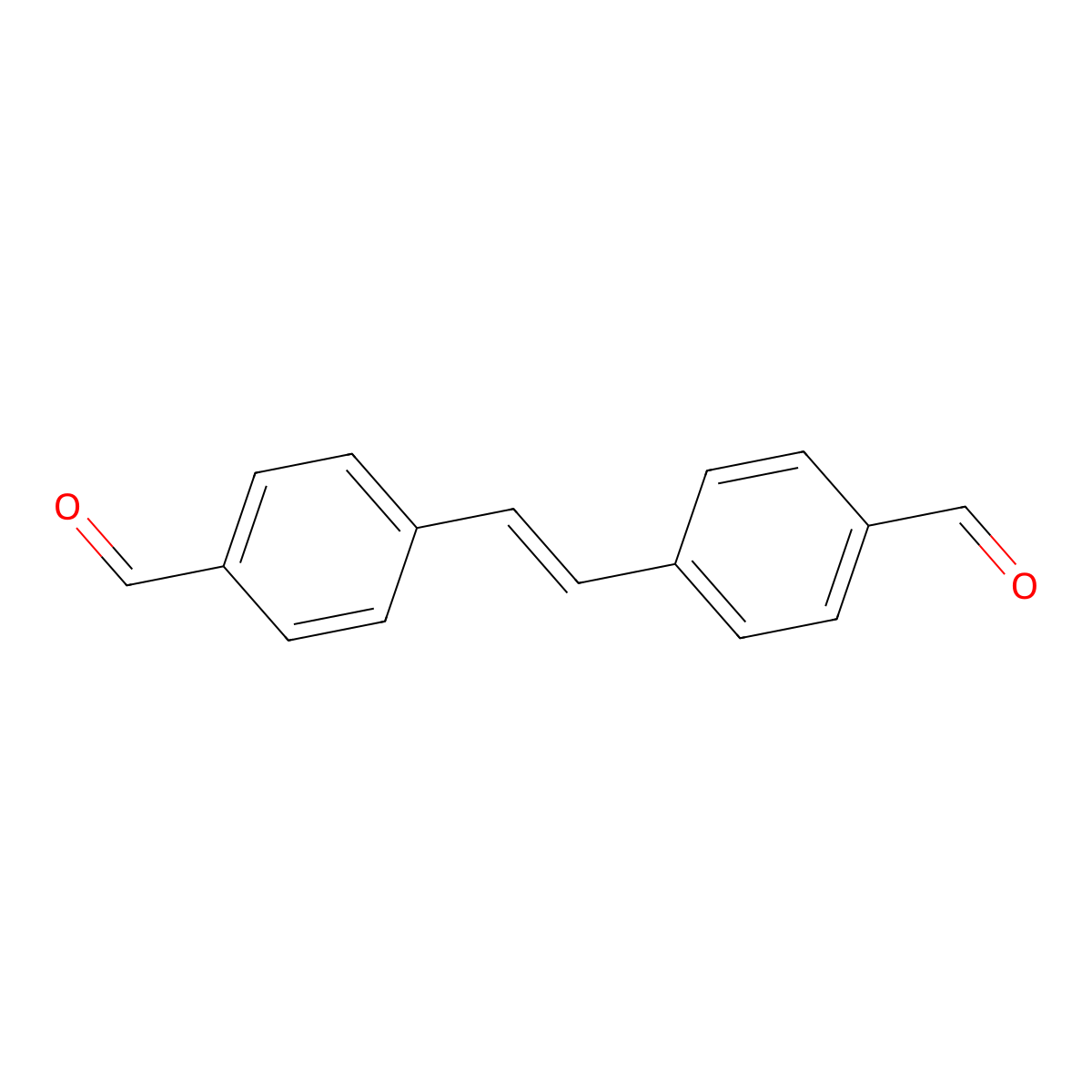 Benzaldehyde, 4,4'-(1,2-ethenediyl)bis- molecular structure, CAS 4720-99-4