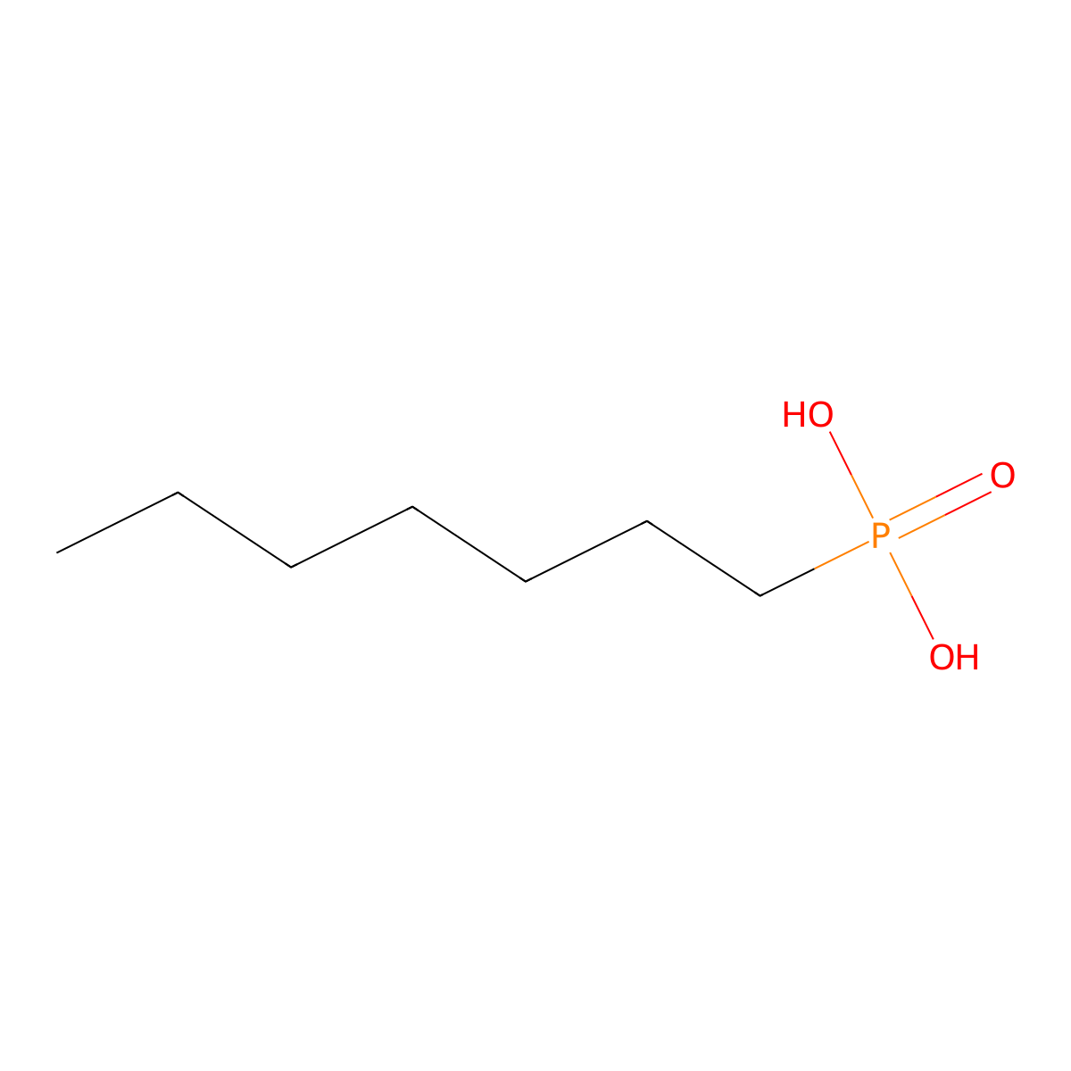 Heptylphosphonic Acid molecular structure, CAS 4721-16-8