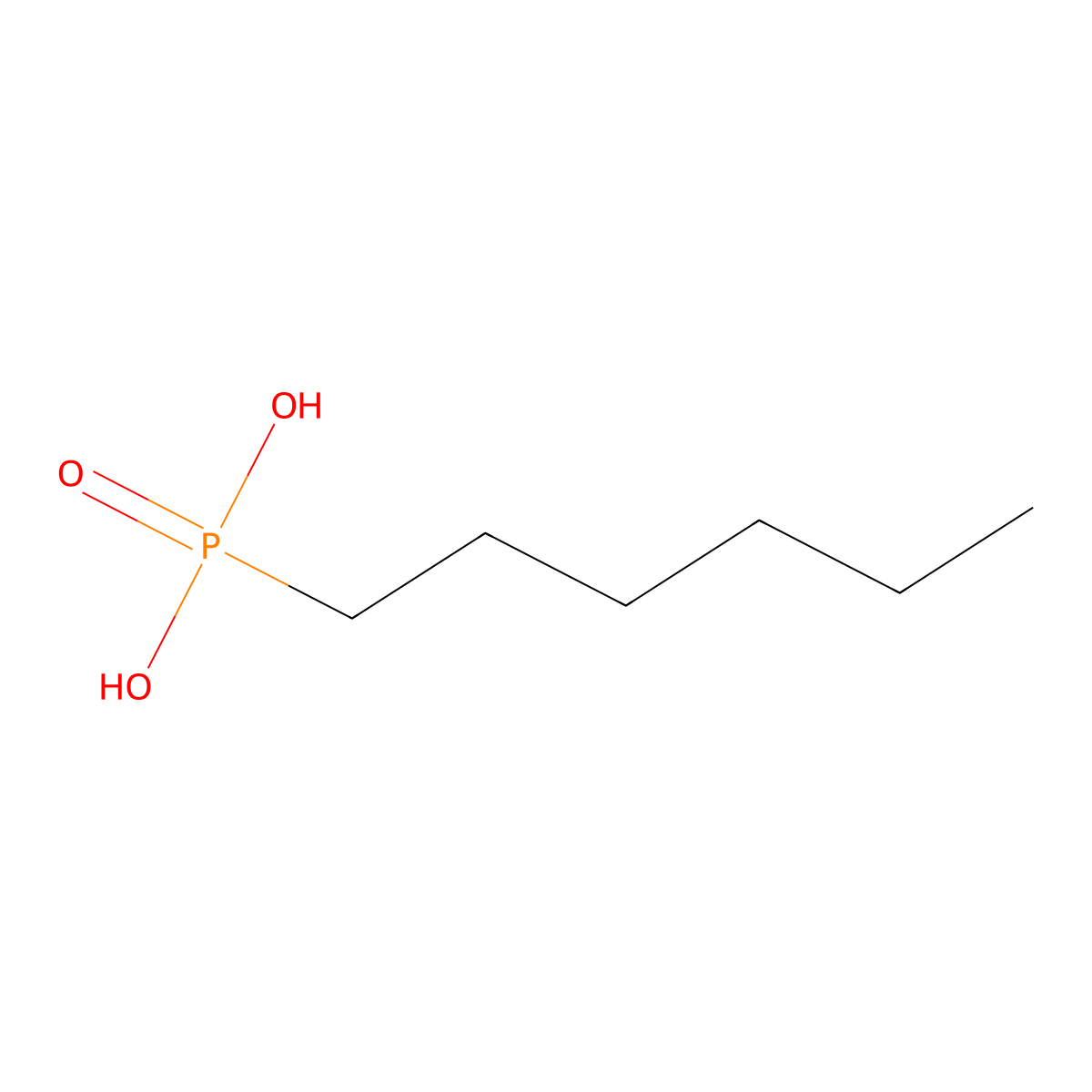 Hexylphosphonic Acid molecular structure, CAS 4721-24-8