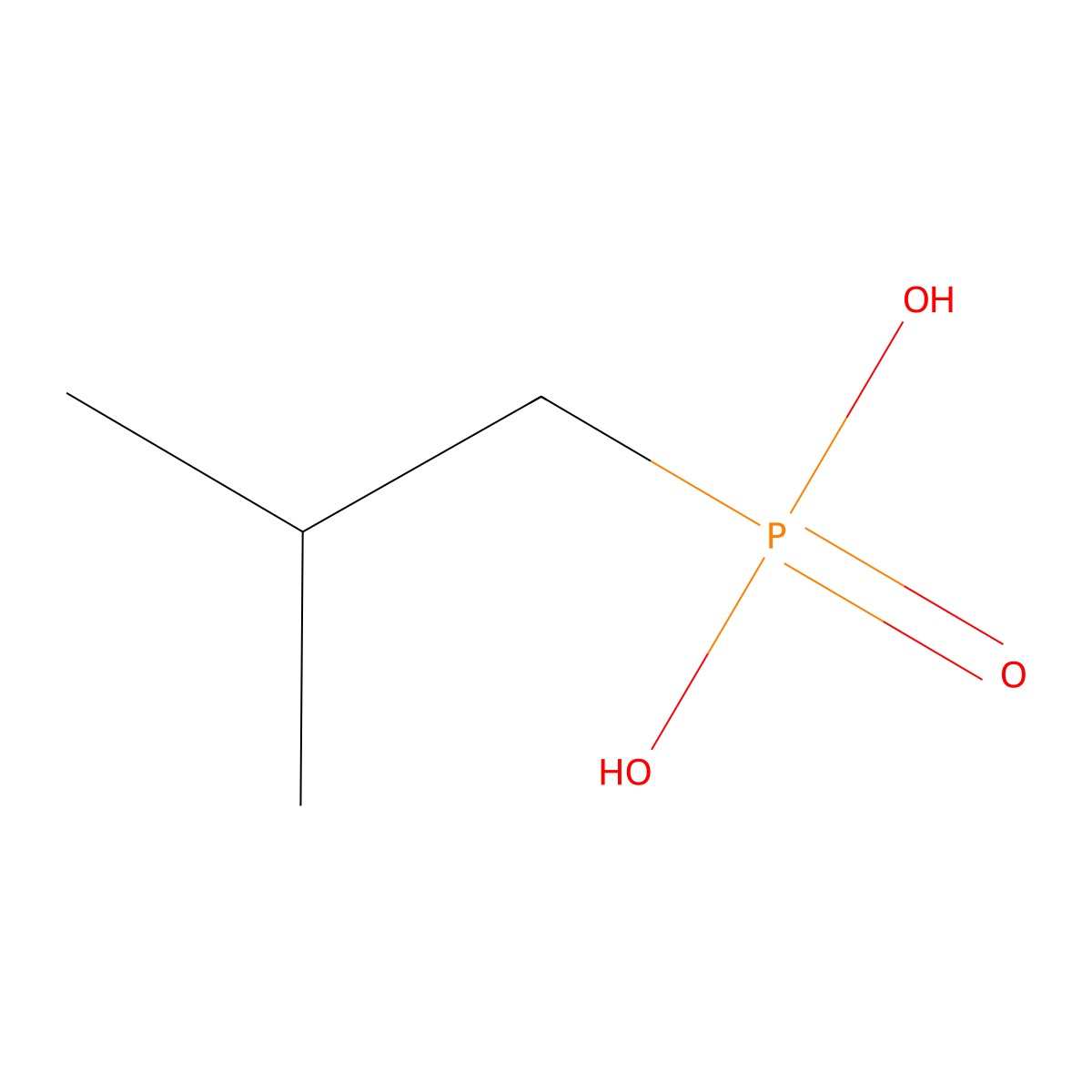 P-(2-Methylpropyl)phosphonic acid molecular structure, CAS 4721-34-0