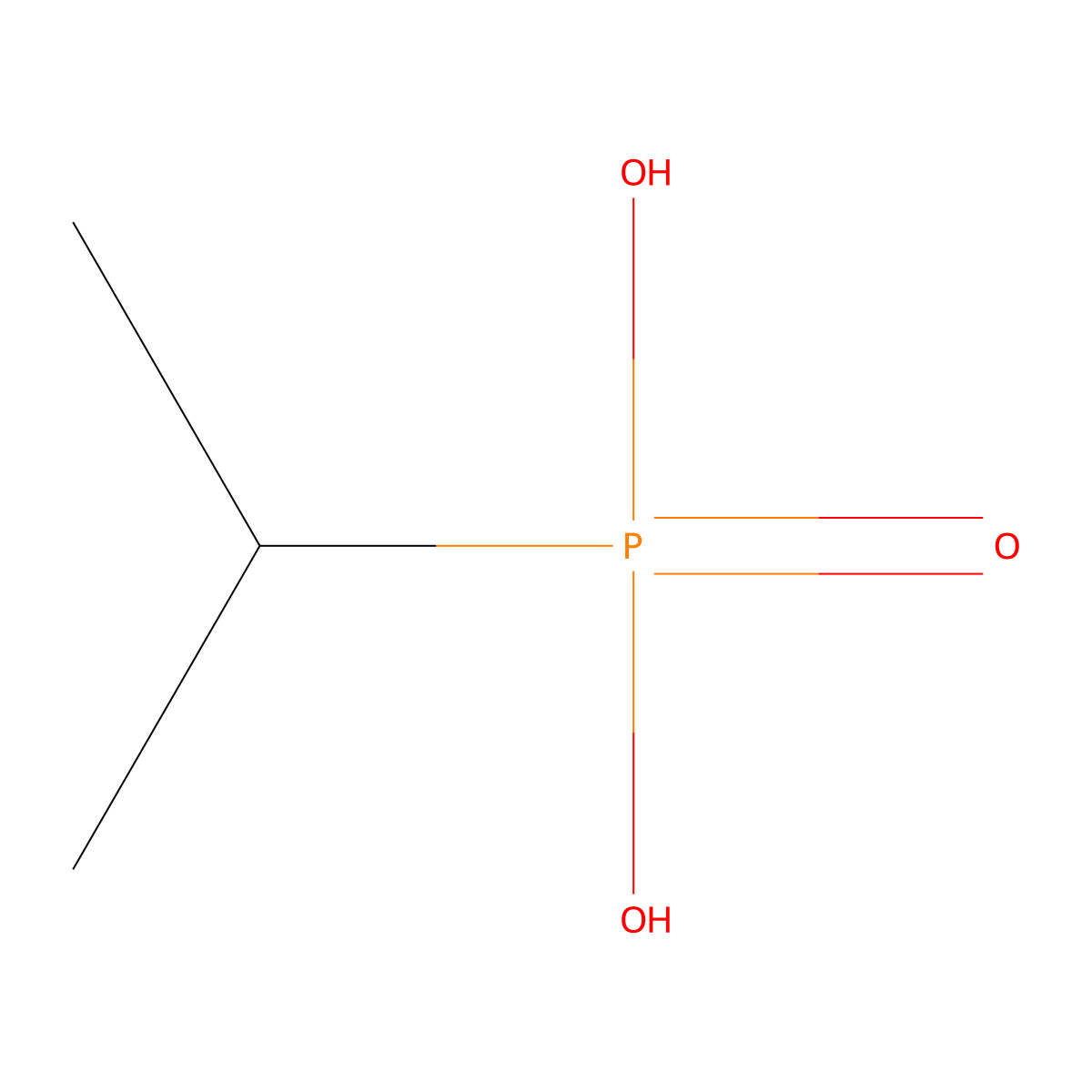 Isopropylphosphonic acid molecular structure, CAS 4721-37-3