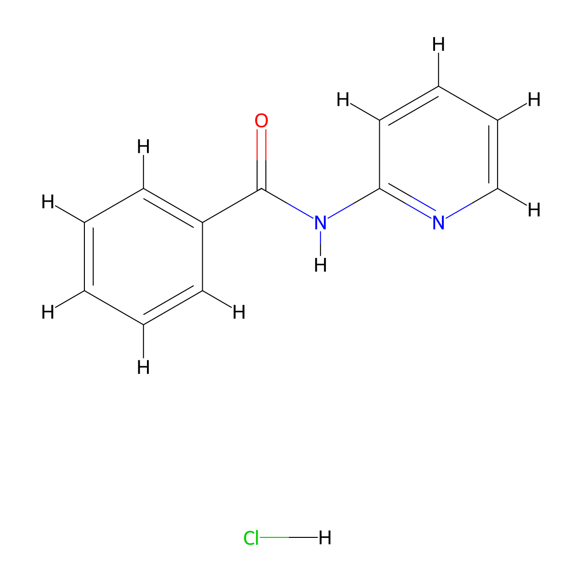 N-(pyridin-2-yl)benzamide hydrochloride molecular structure, CAS 4721-94-2