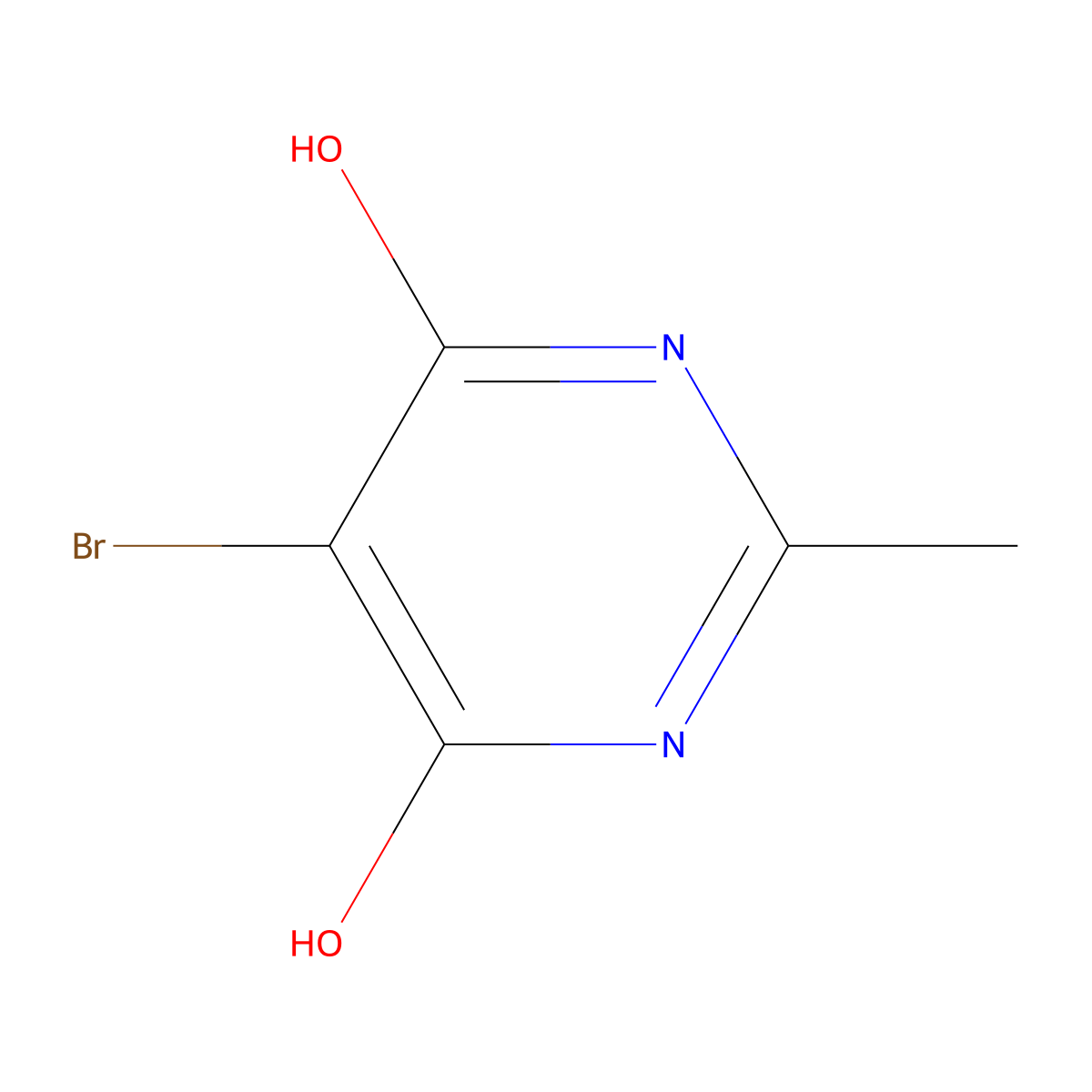 5-Bromo-6-hydroxy-2-methylpyrimidin-4(1H)-one molecular structure, CAS 4722-76-3
