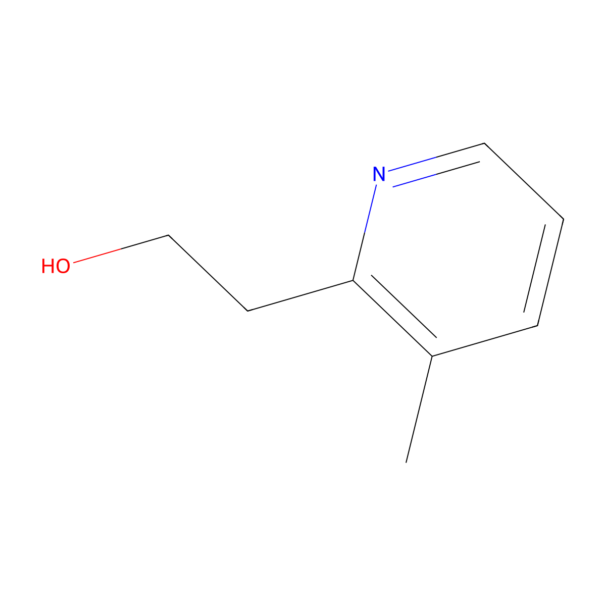 2-(3-Methylpyridin-2-yl)ethan-1-ol molecular structure, CAS 4723-26-6
