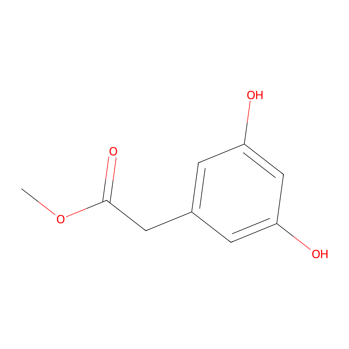 Methyl 3,5-dihydroxyphenylacetate molecular structure, CAS 4724-10-1