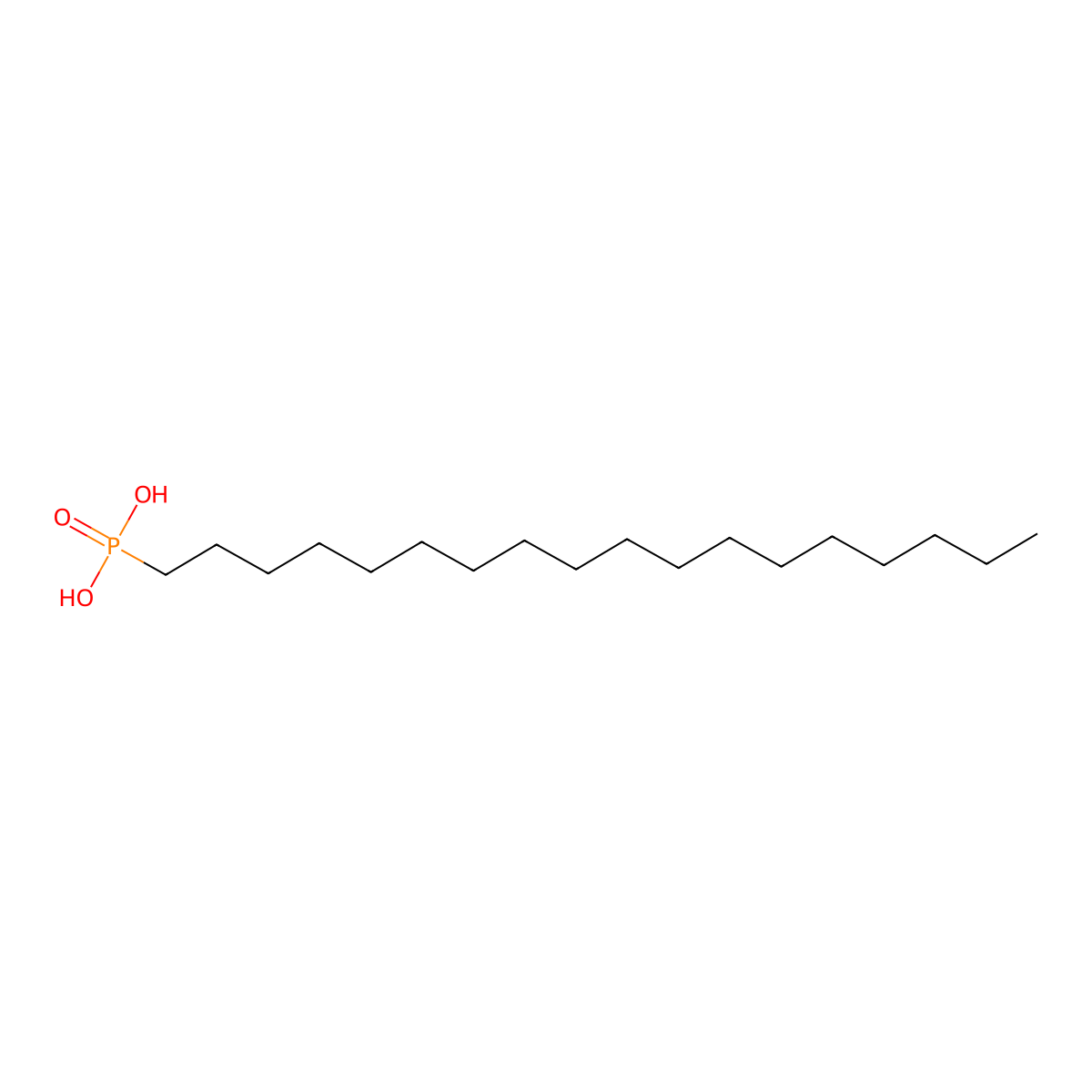 Phosphonic acid, P-octadecyl- molecular structure, CAS 4724-47-4