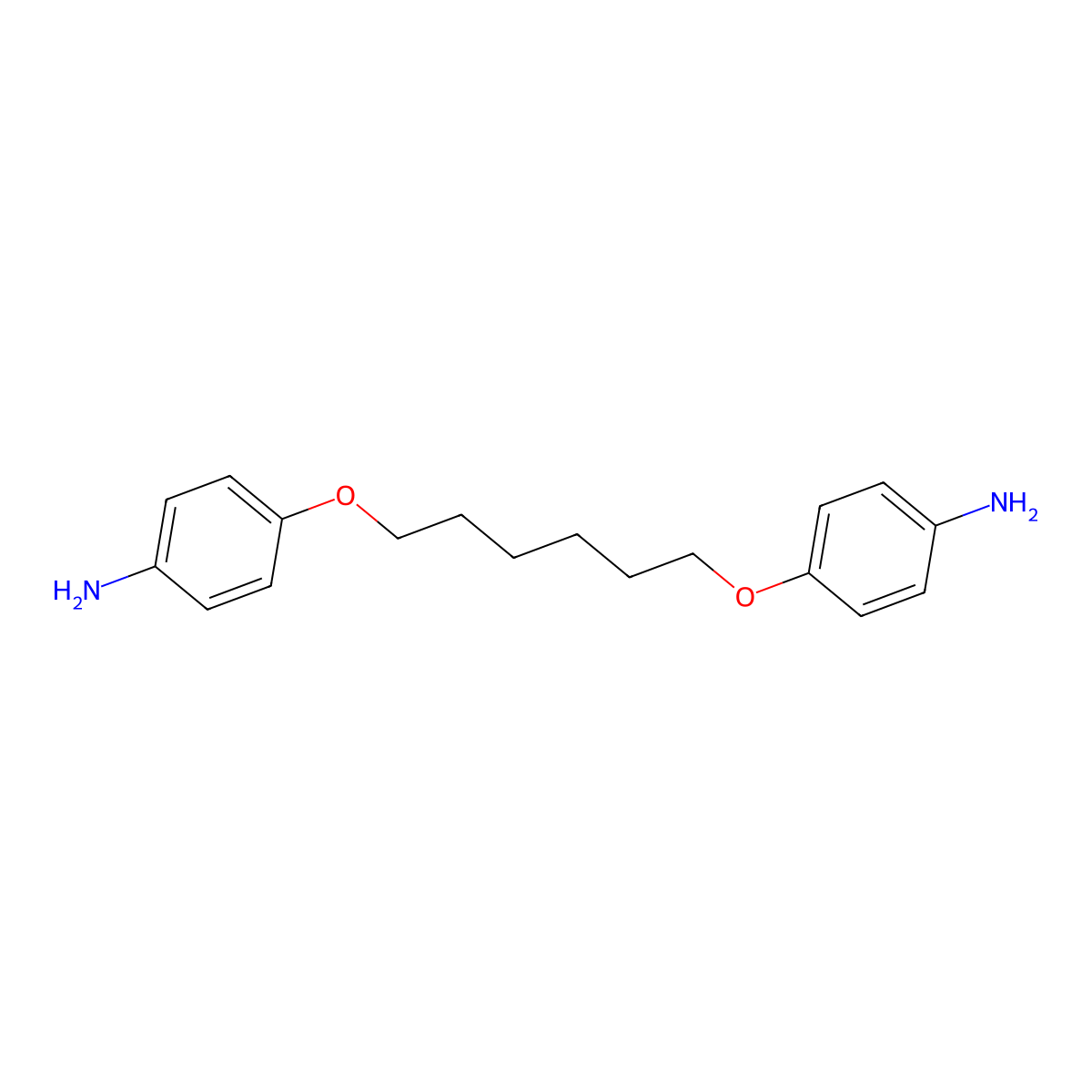 4,4'-(1,6-Hexanediyl)dioxydianiline molecular structure, CAS 47244-09-7