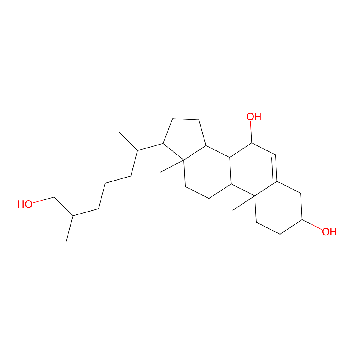 7alpha,27-Dihydroxycholesterol molecular structure, CAS 4725-24-0