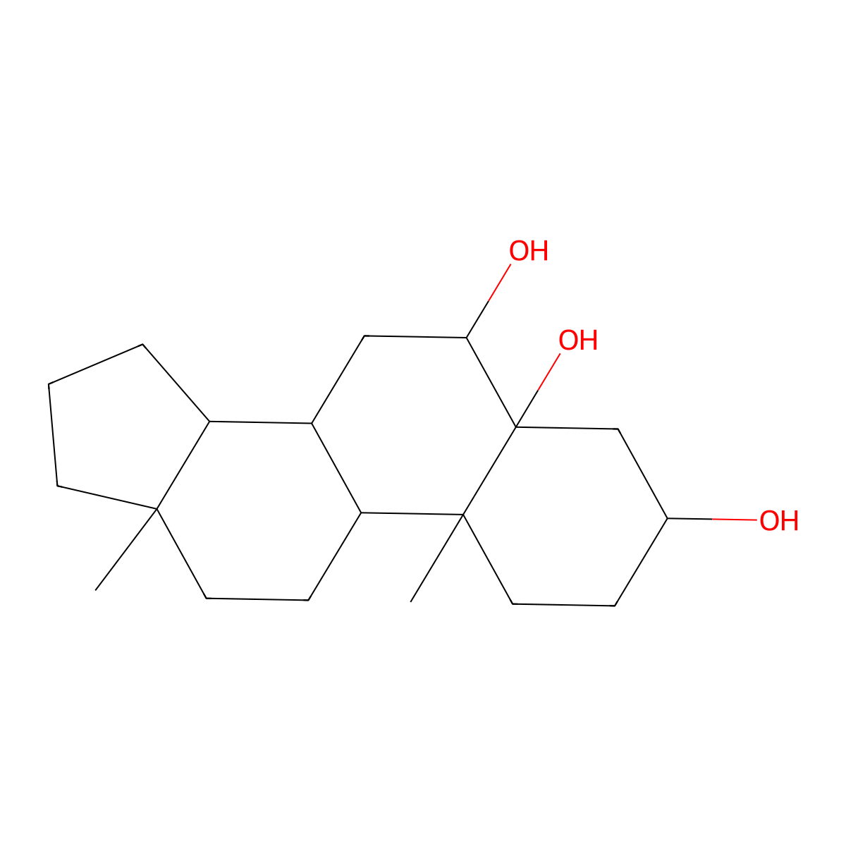 (3S,5R,6R,8S,9S,10R,13S,14S)-10,13-Dimethylhexadecahydro-1H-cyclopenta[a]phenanthrene-3,5,6-triol molecular structure, CAS 4725-51-3