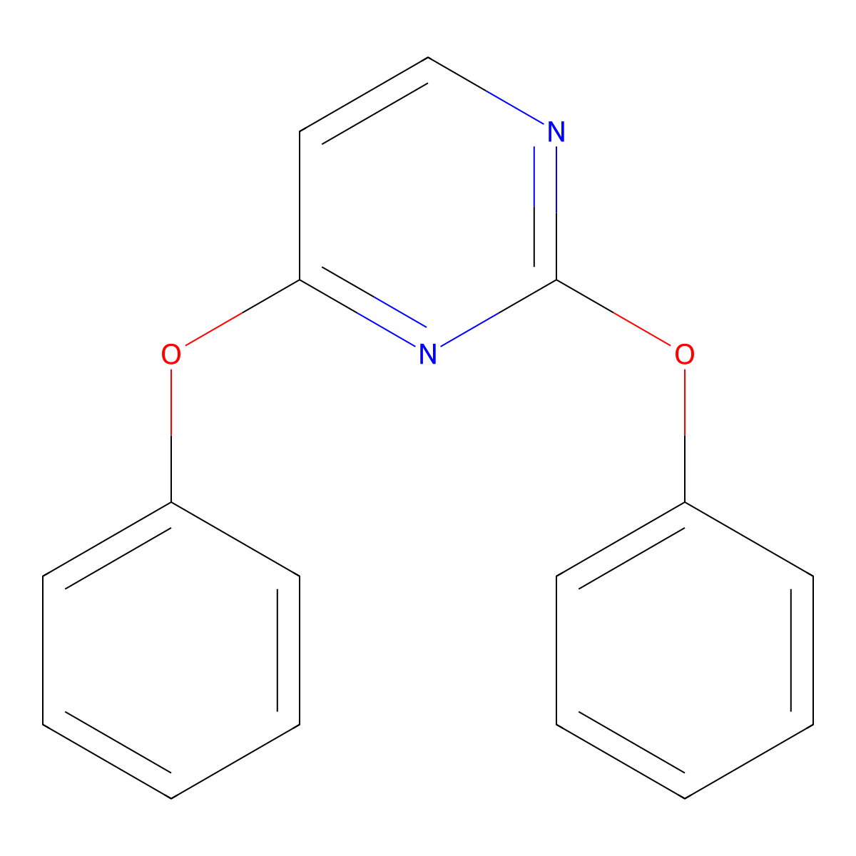 2,4-Diphenoxypyrimidine molecular structure, CAS 4725-98-8