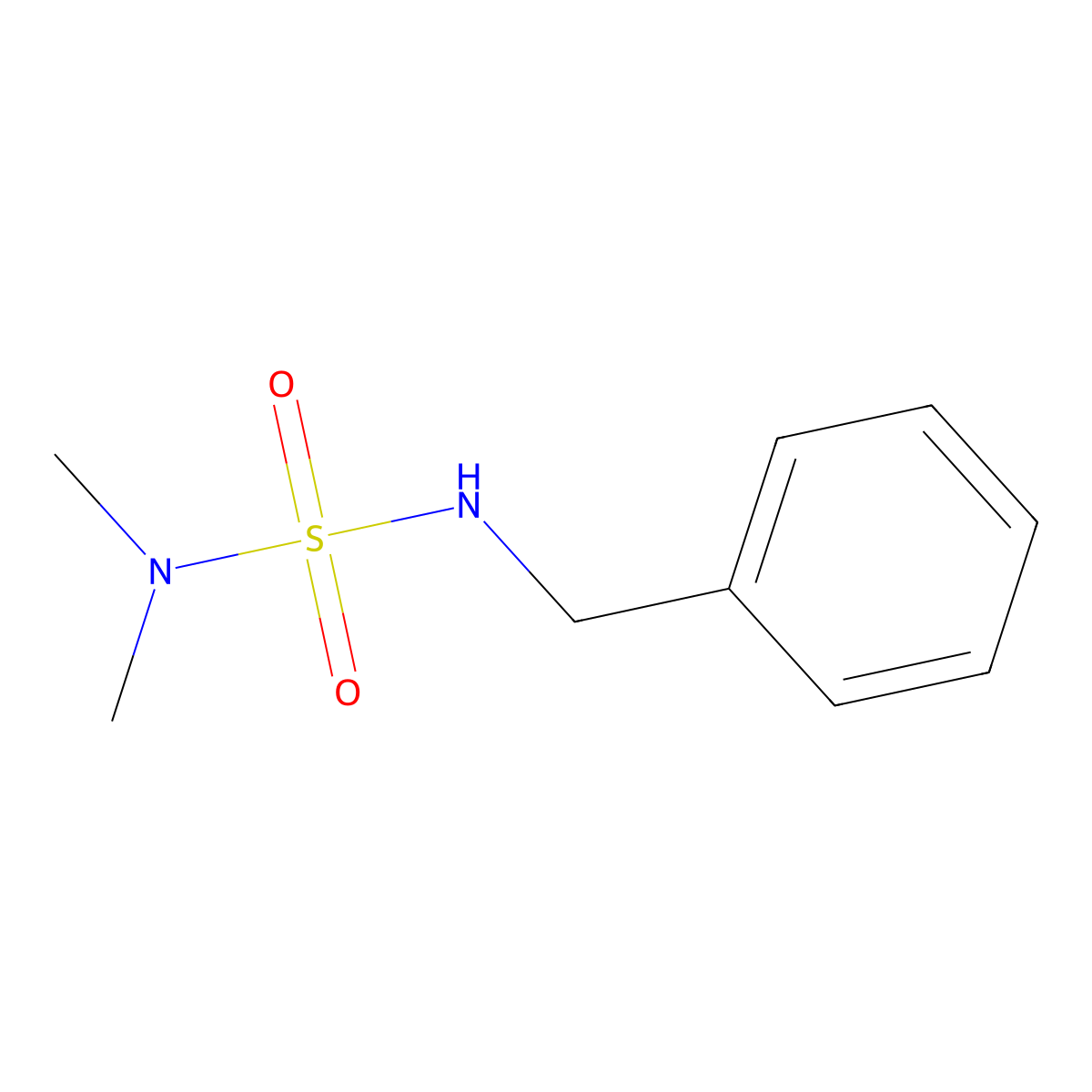 N,N-Dimethylbenzylsulfamide molecular structure, CAS 4726-01-6