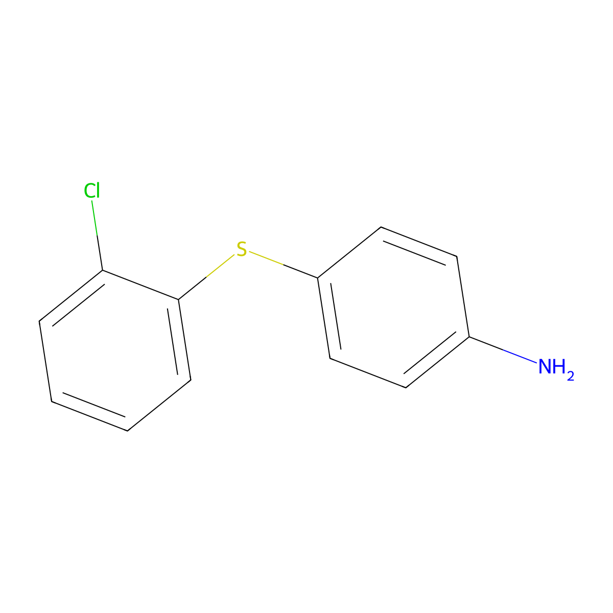 4-[(2-Chlorophenyl)sulfanyl]aniline molecular structure, CAS 4726-27-6