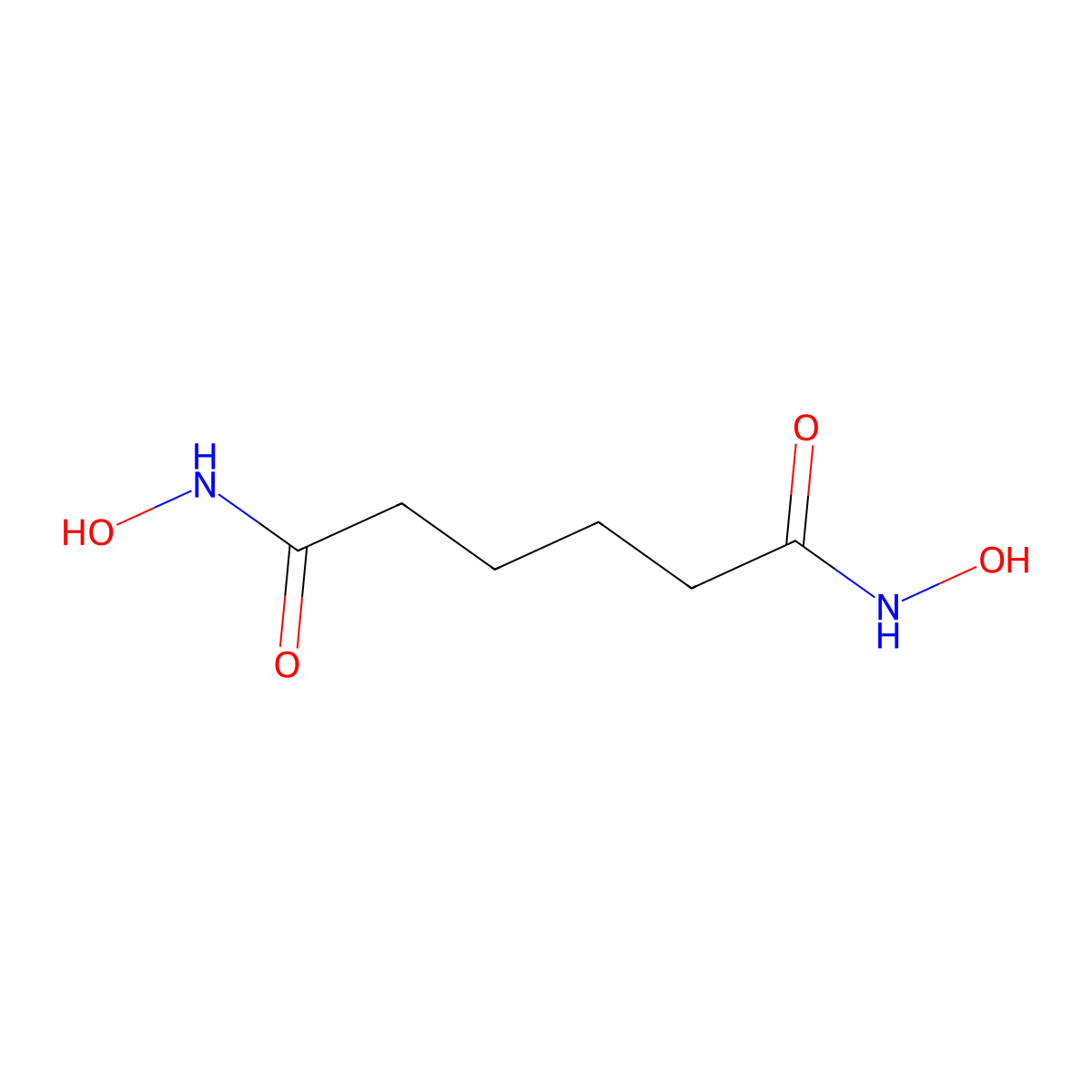 N,N'-dihydroxyhexanediamide molecular structure, CAS 4726-83-4