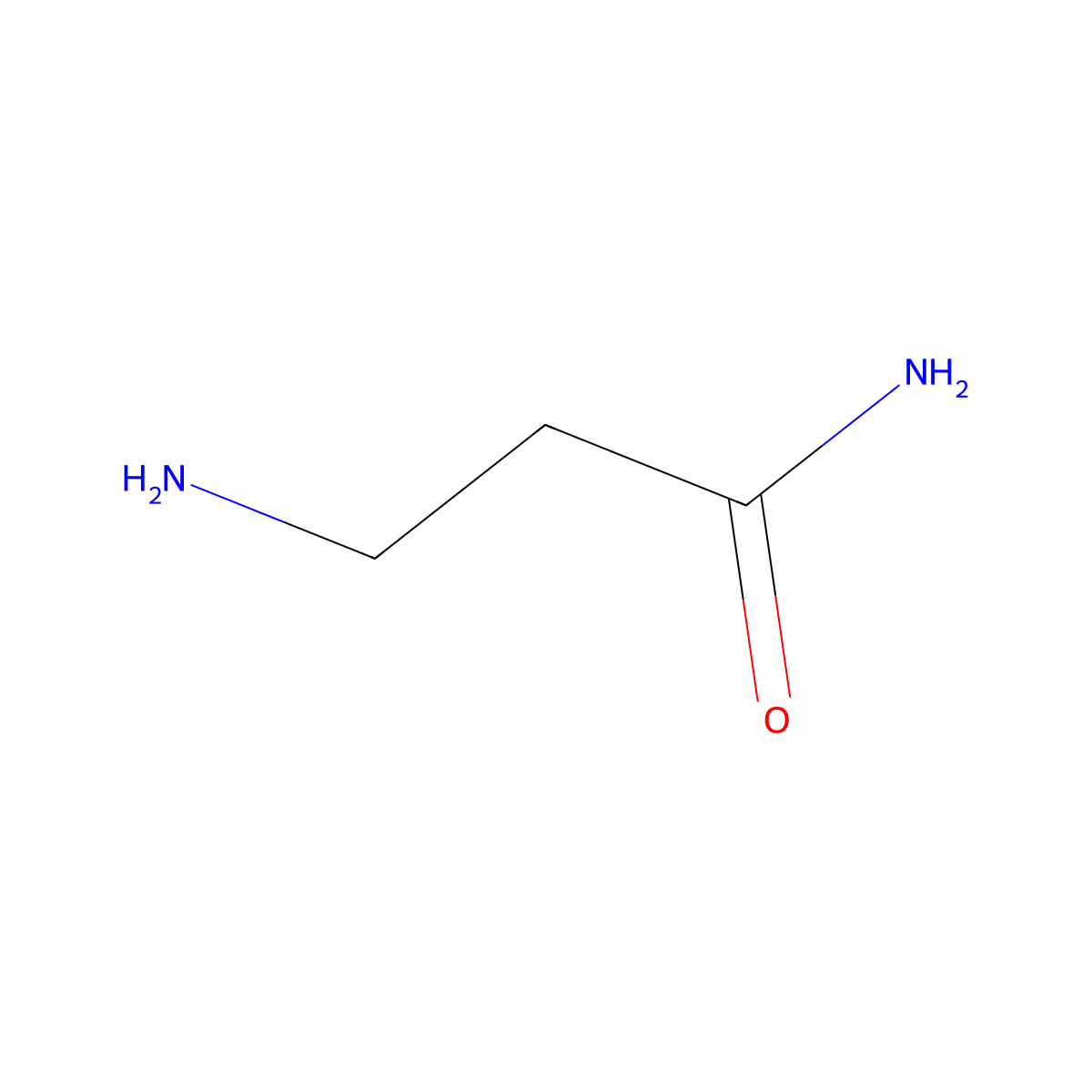 beta-Alaninamide molecular structure, CAS 4726-85-6