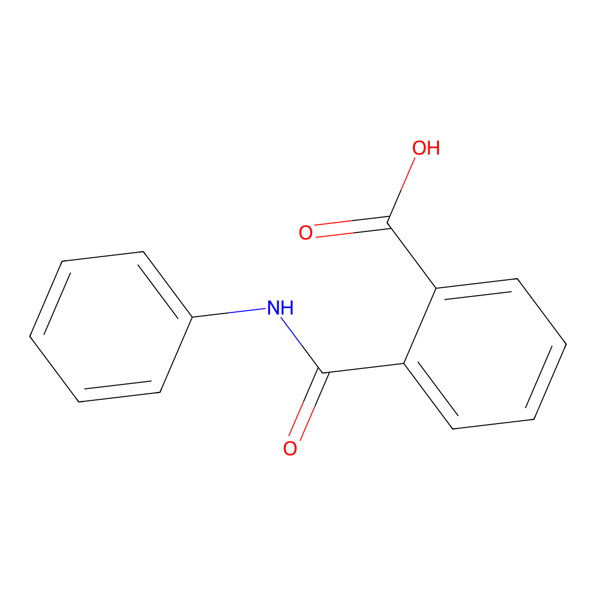 Phthalanilic acid molecular structure, CAS 4727-29-1