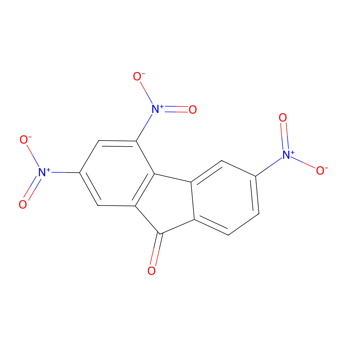 2,4,6-Trinitrofluoren-9-one molecular structure, CAS 47271-56-7