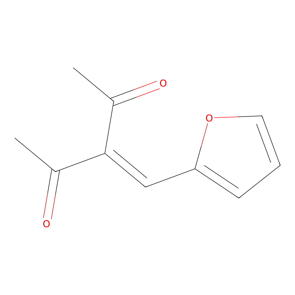 2,4-Pentanedione, 3-(2-furanylmethylene)- molecular structure, CAS 4728-04-5