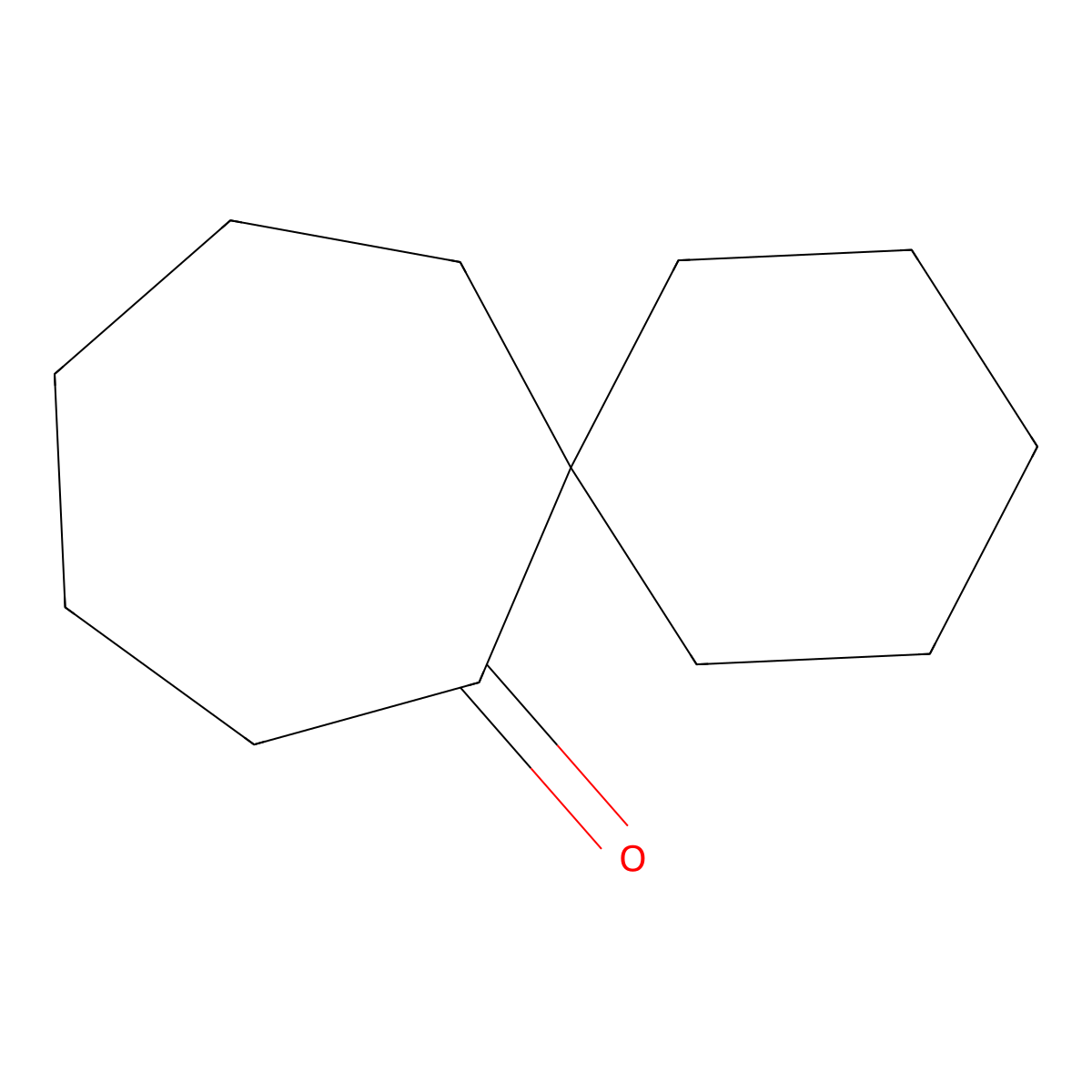 Spiro(5.6)dodecan-7-one molecular structure, CAS 4728-90-9