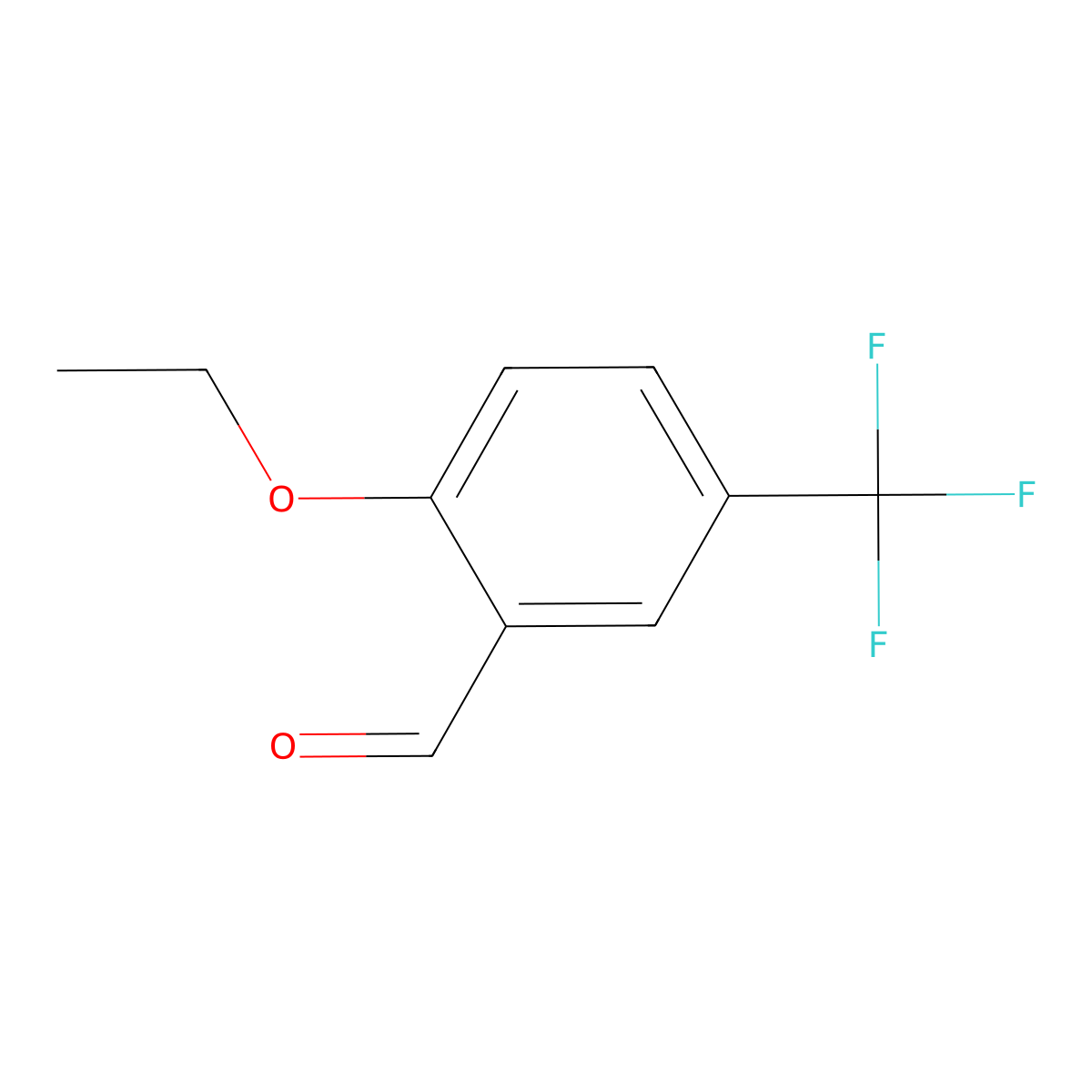 2-Ethoxy-5-(trifluoromethyl)benzaldehyde molecular structure, CAS 472809-59-9