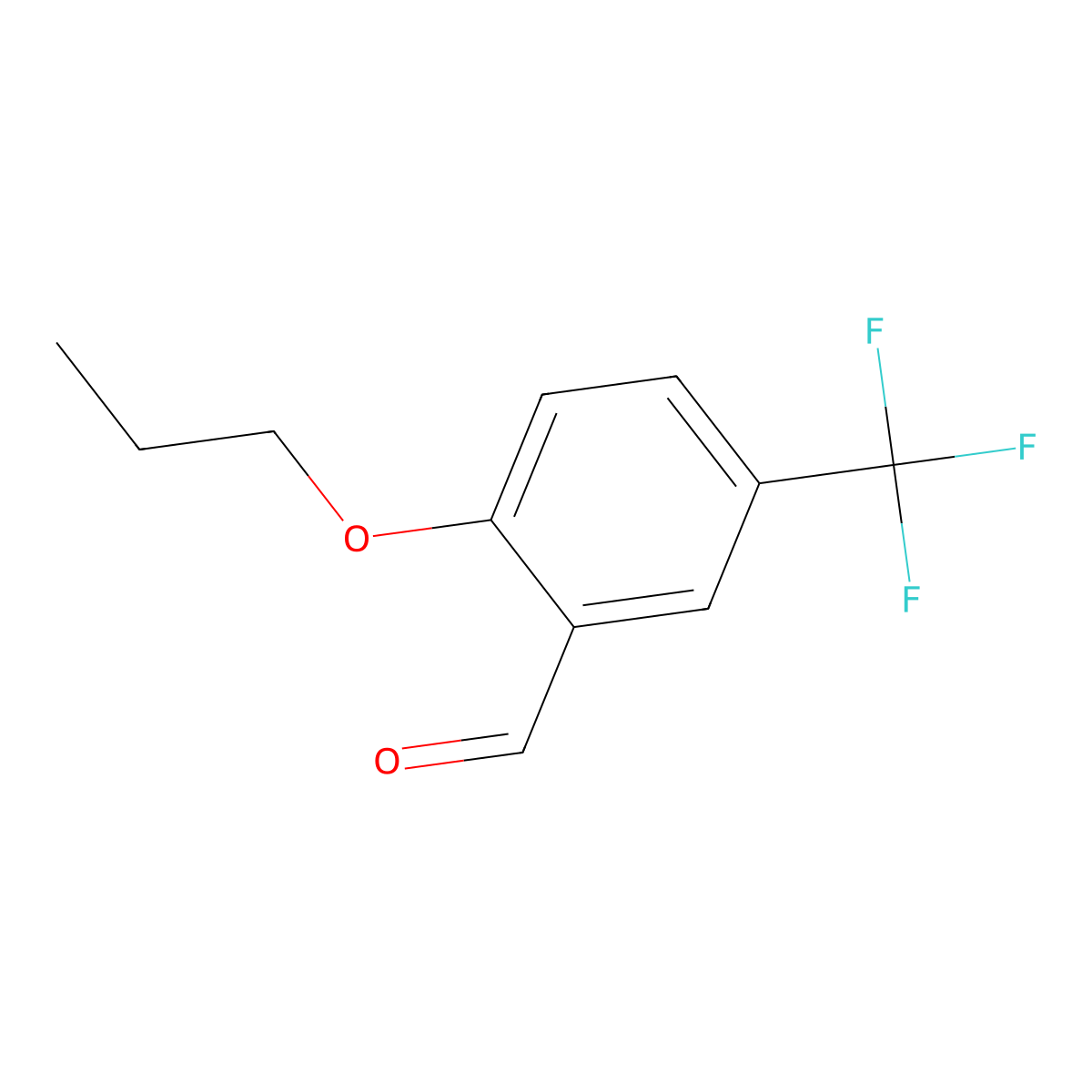 2-Propoxy-5-(trifluoromethyl)benzaldehyde molecular structure, CAS 472809-74-8