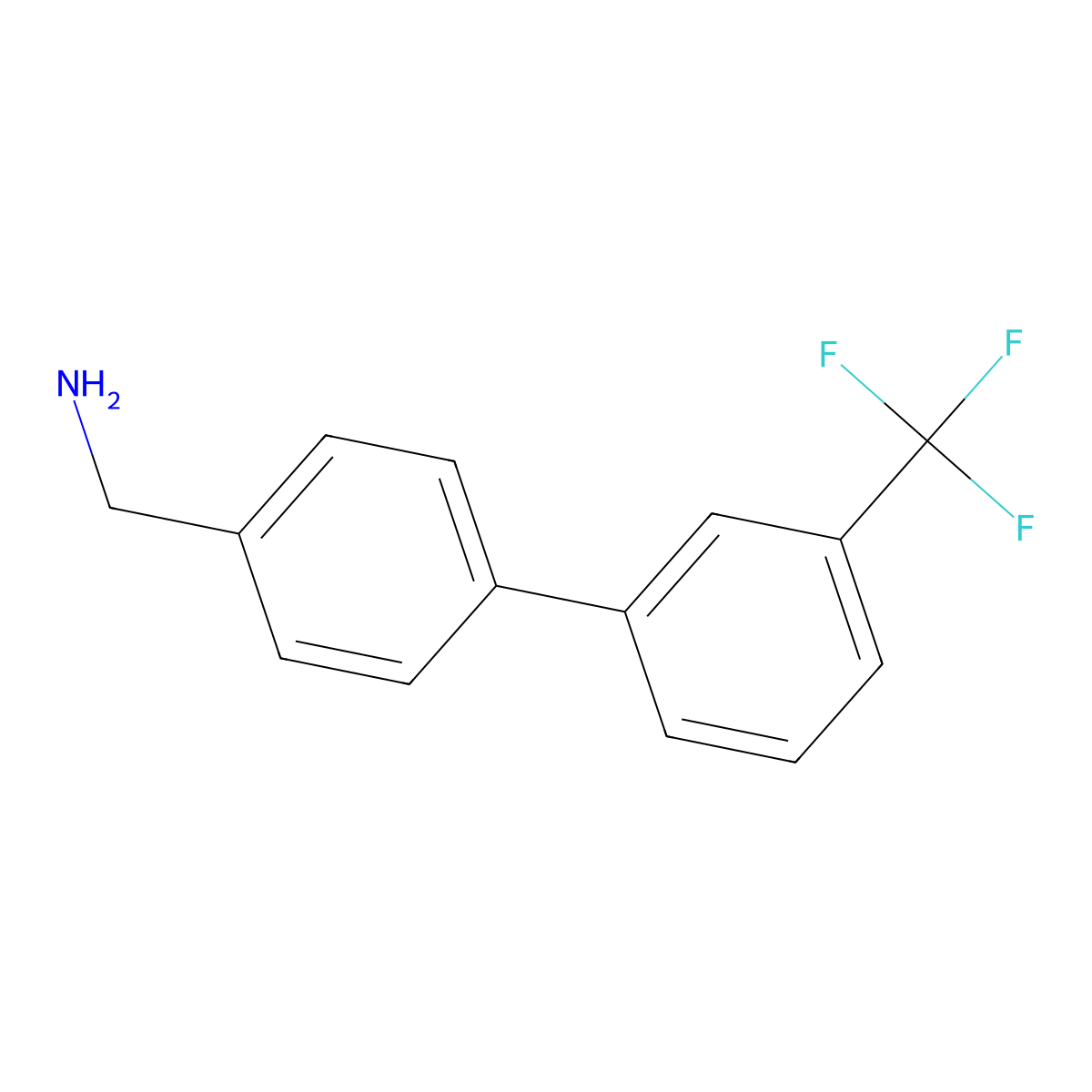 3'-(Trifluoromethyl)-biphenyl-4-methanamine molecular structure, CAS 472964-21-9