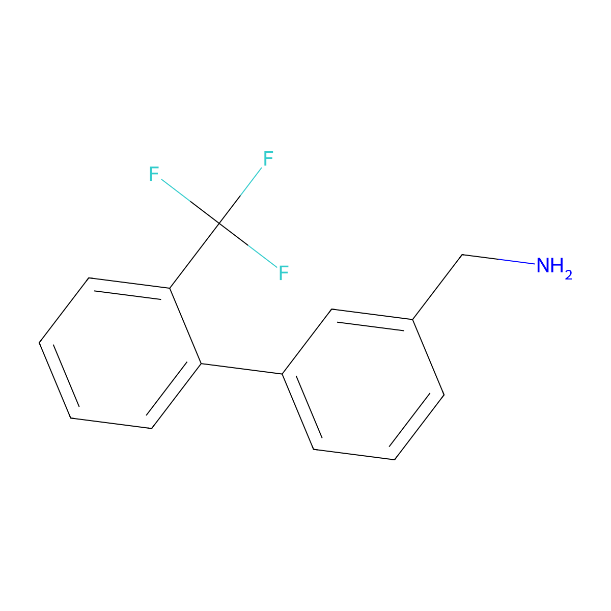 2'-(Trifluoromethyl)-biphenyl-3-methanamine molecular structure, CAS 472964-38-8