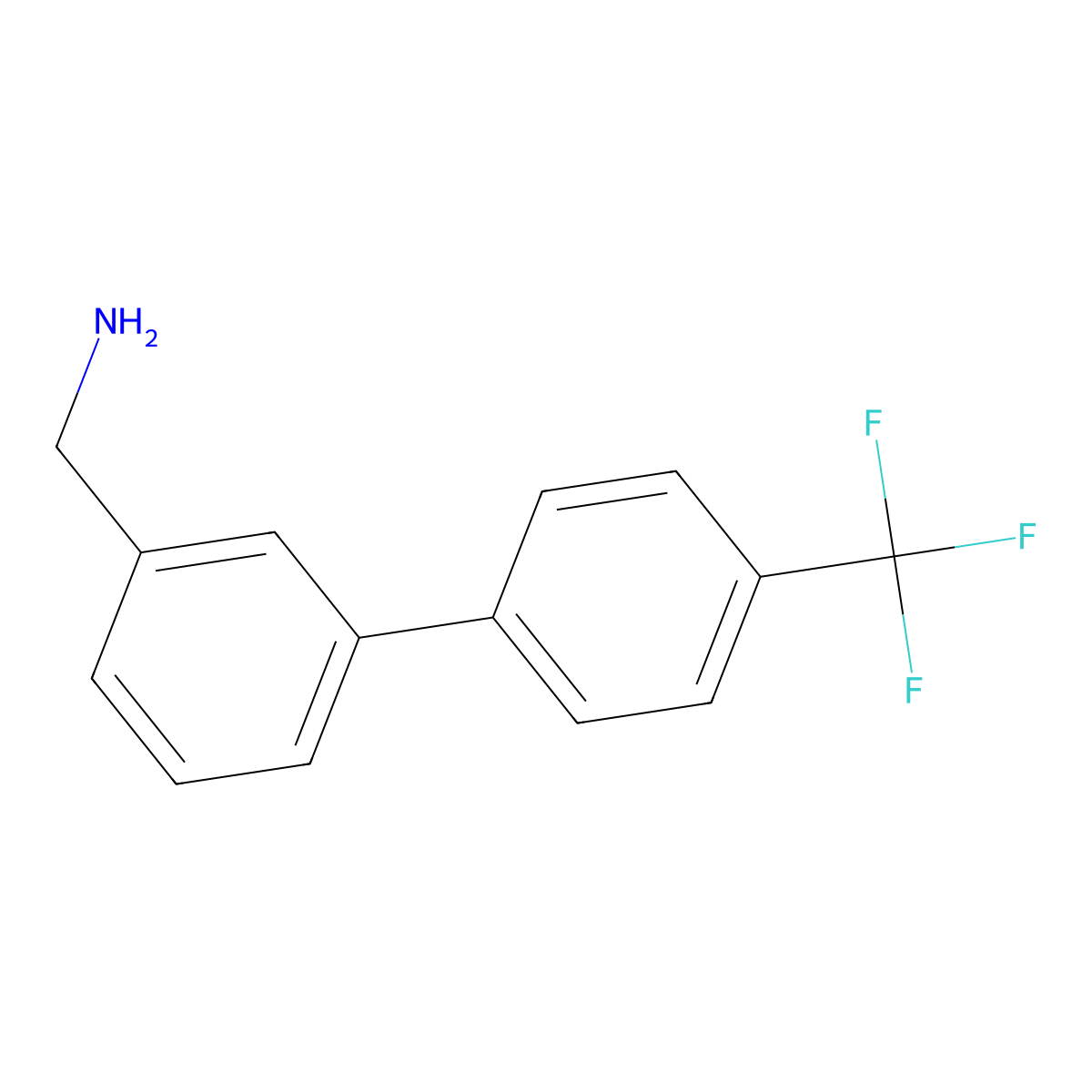 4'-(Trifluoromethyl)-biphenyl-3-methanamine molecular structure, CAS 472964-40-2