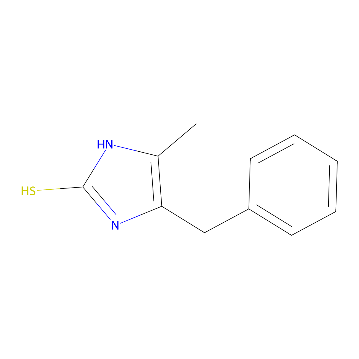4-benzyl-5-methyl-1H-imidazole-2-thiol molecular structure, CAS 472996-14-8