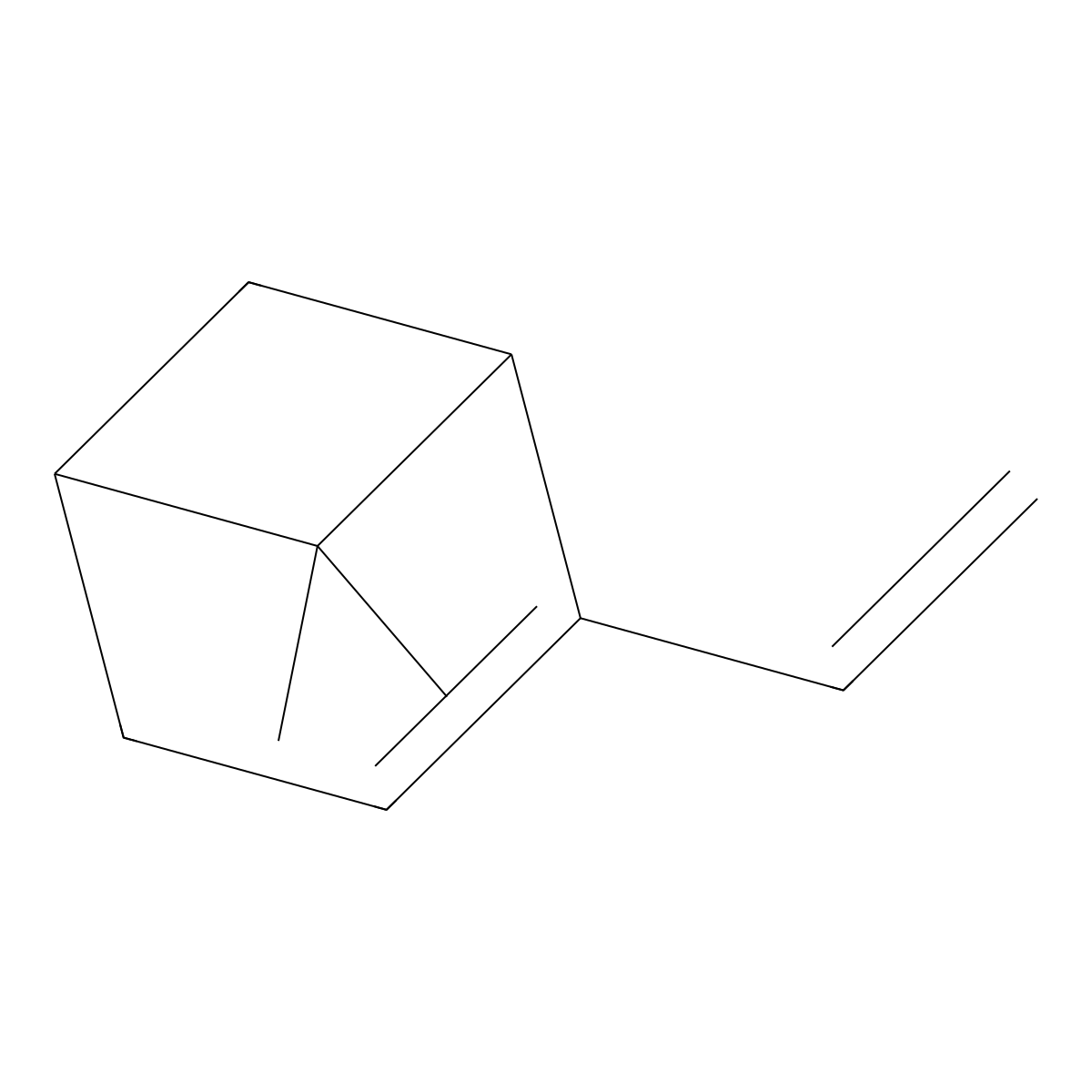 2-Ethenyl-6,6-dimethylbicyclo[3.1.1]hept-2-ene molecular structure, CAS 473-00-7