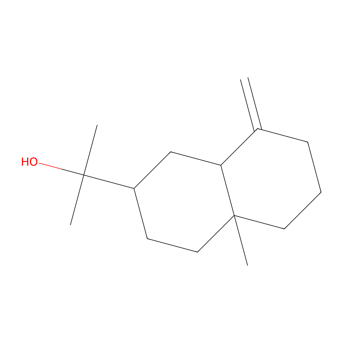 Beta-Eudesmol molecular structure, CAS 473-15-4