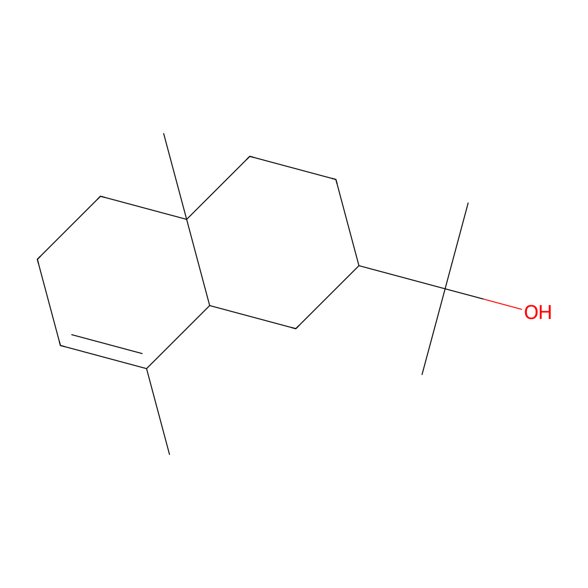Alpha-eudesmol molecular structure, CAS 473-16-5