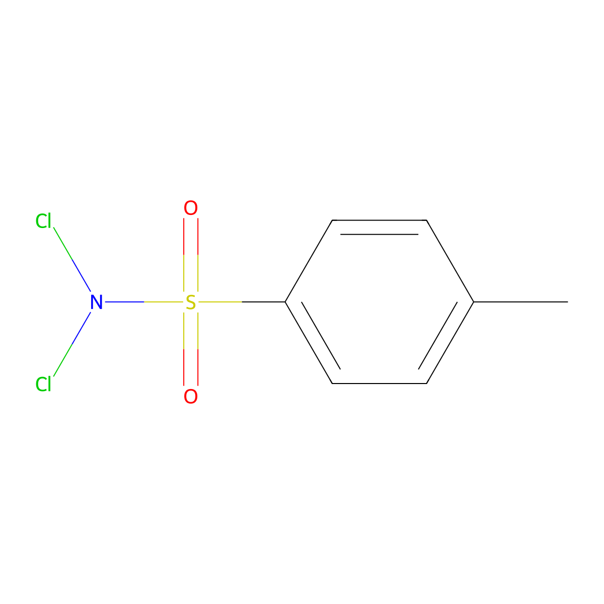 Dichloramine-T molecular structure, CAS 473-34-7