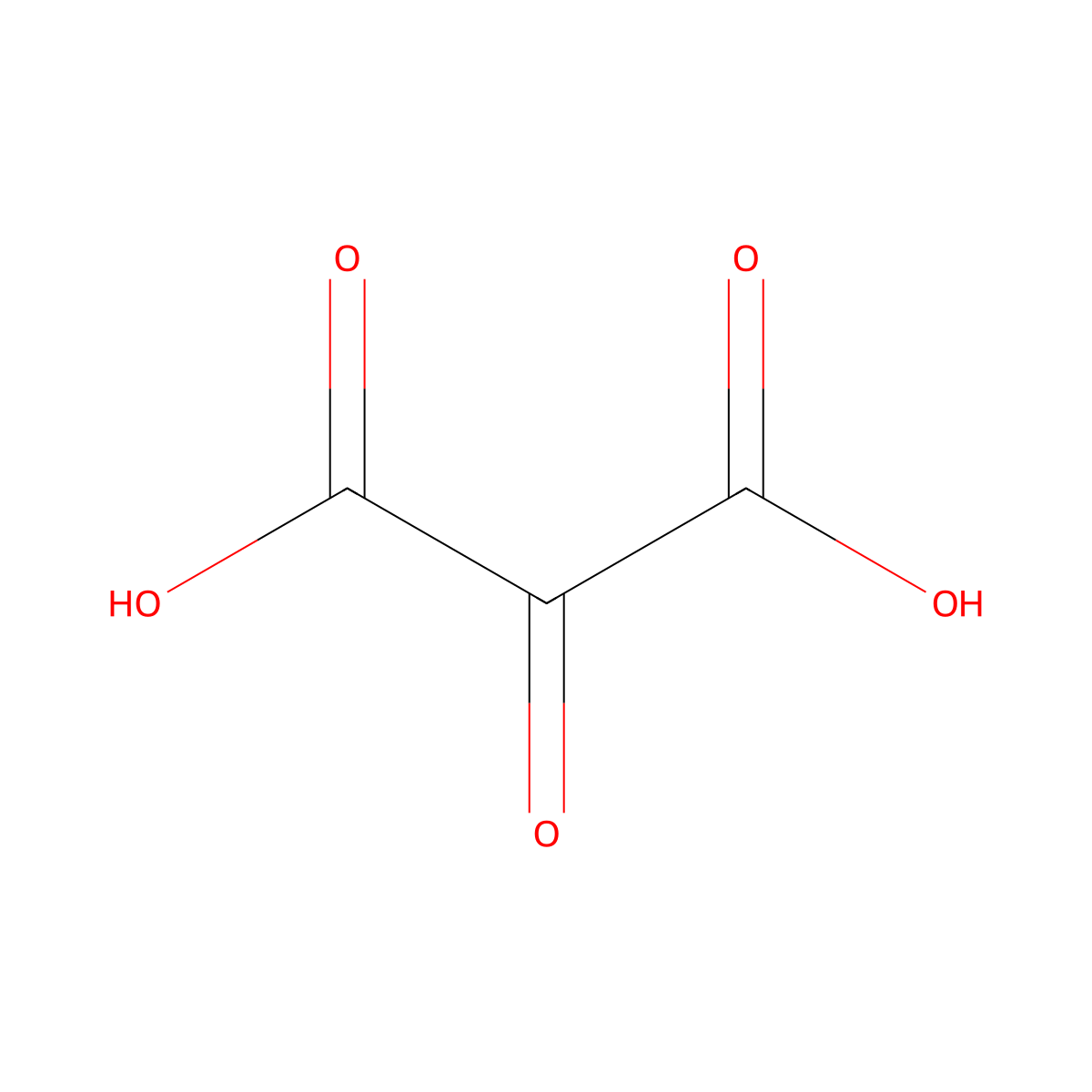 Mesoxalic acid molecular structure, CAS 473-90-5