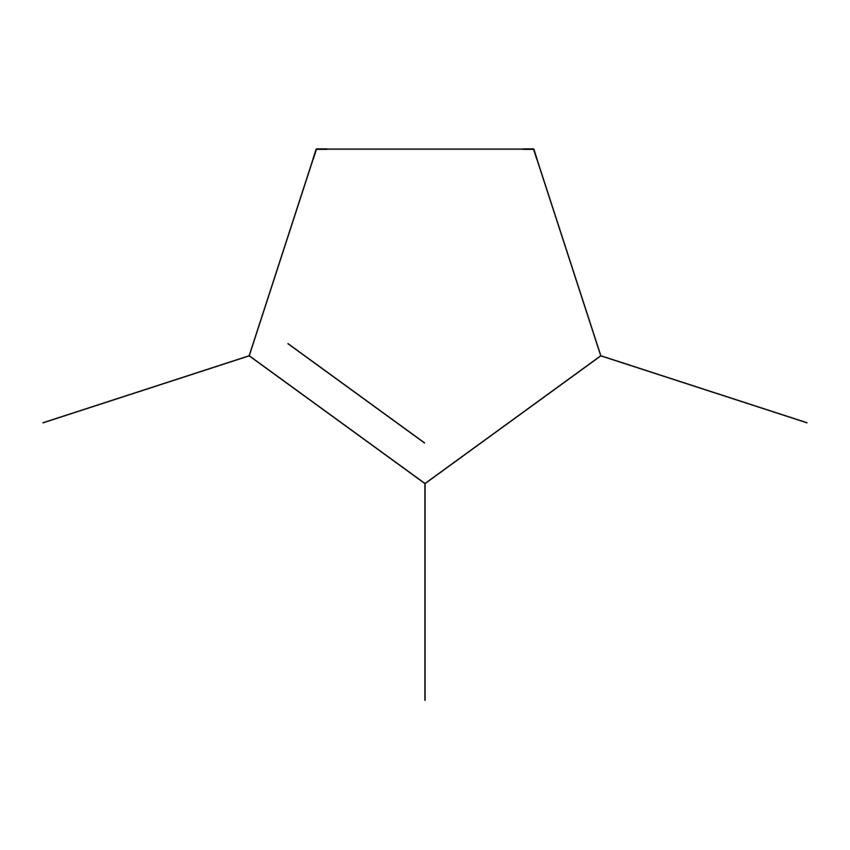 1,2,3-Trimethylcyclopentene molecular structure, CAS 473-91-6