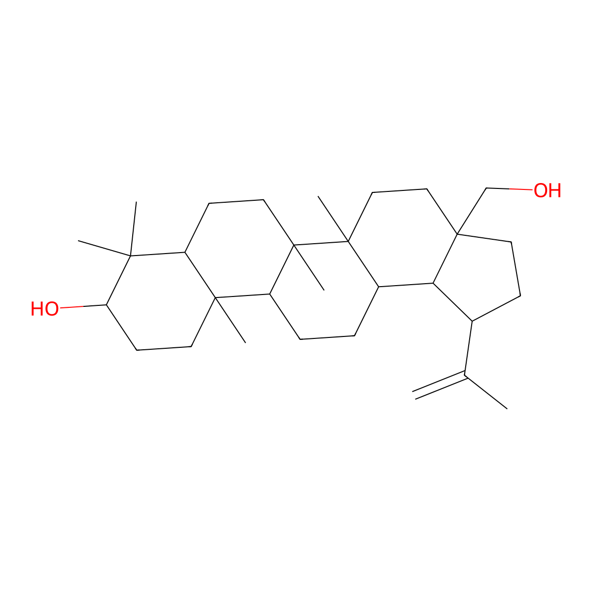 Betulin molecular structure, CAS 473-98-3