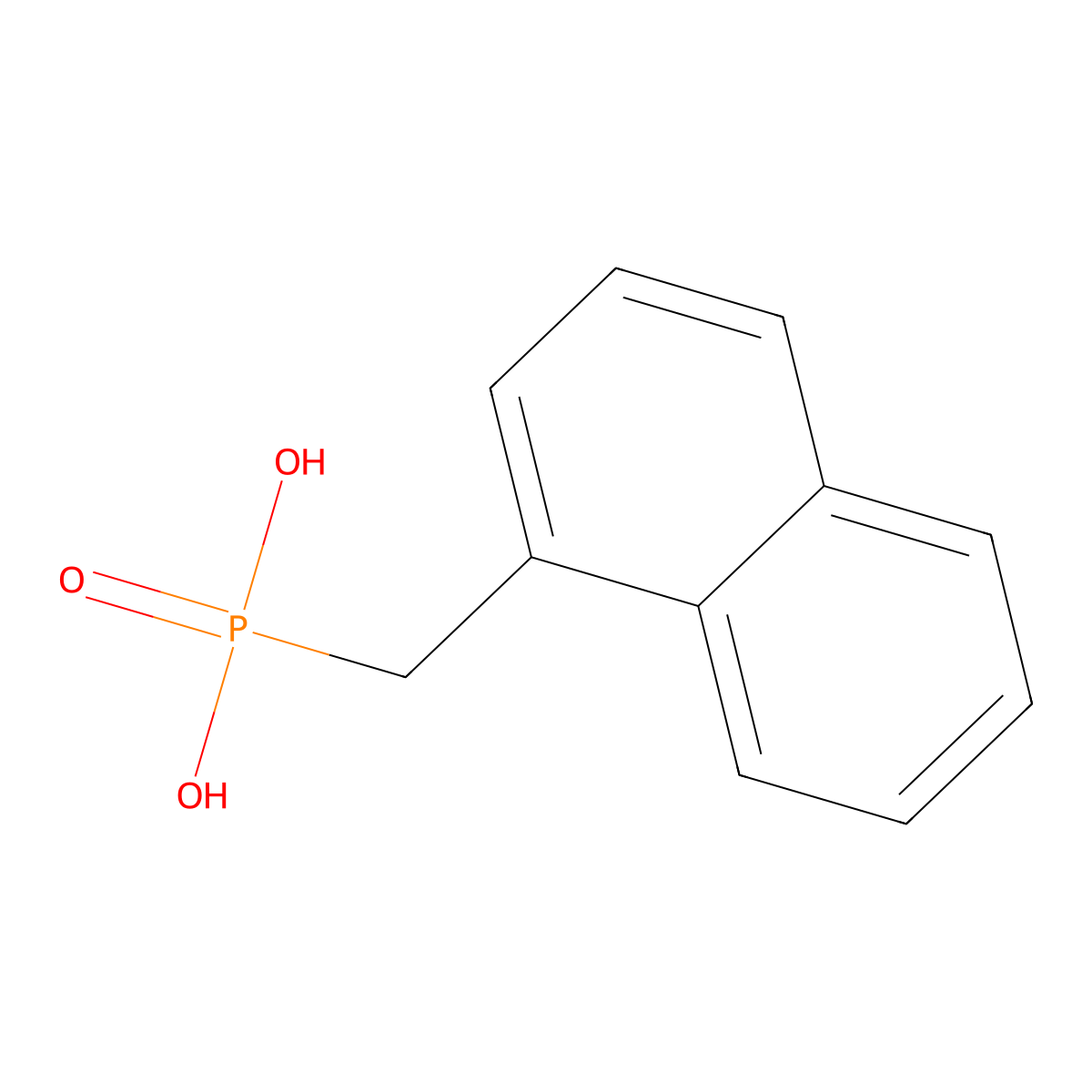 P-(1-Naphthalenylmethyl)phosphonic acid molecular structure, CAS 4730-77-2