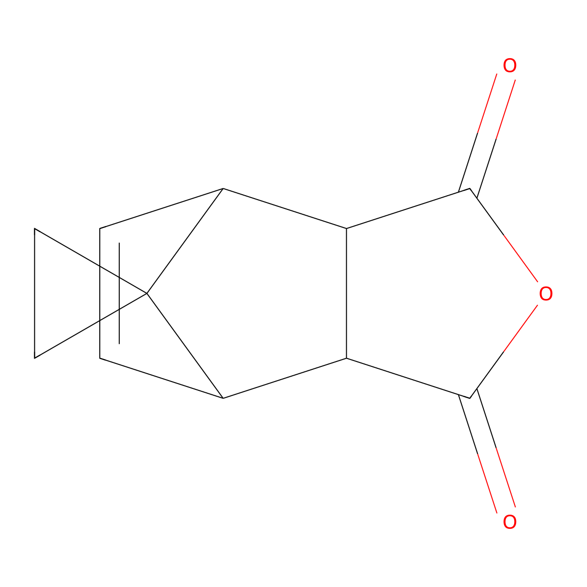 4'-Oxaspiro(cyclopropane-1,10'-tricyclo(5.2.1.0,2,6)decan)-8'-ene-3',5'-dione molecular structure, CAS 4730-93-2