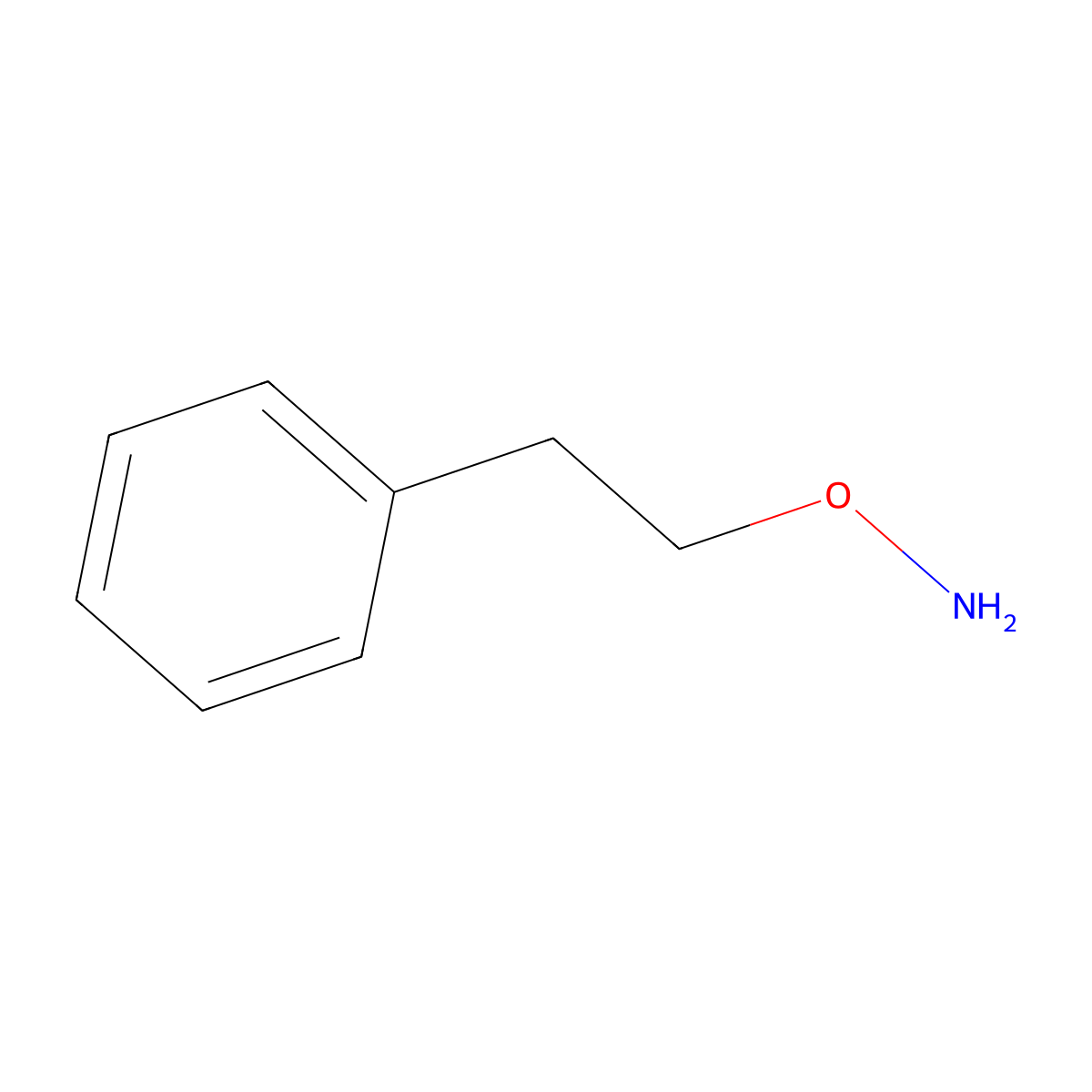 O-phenethylhydroxylamine molecular structure, CAS 4732-11-0