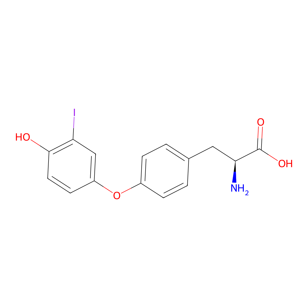 3'-Iodothyronine molecular structure, CAS 4732-82-5